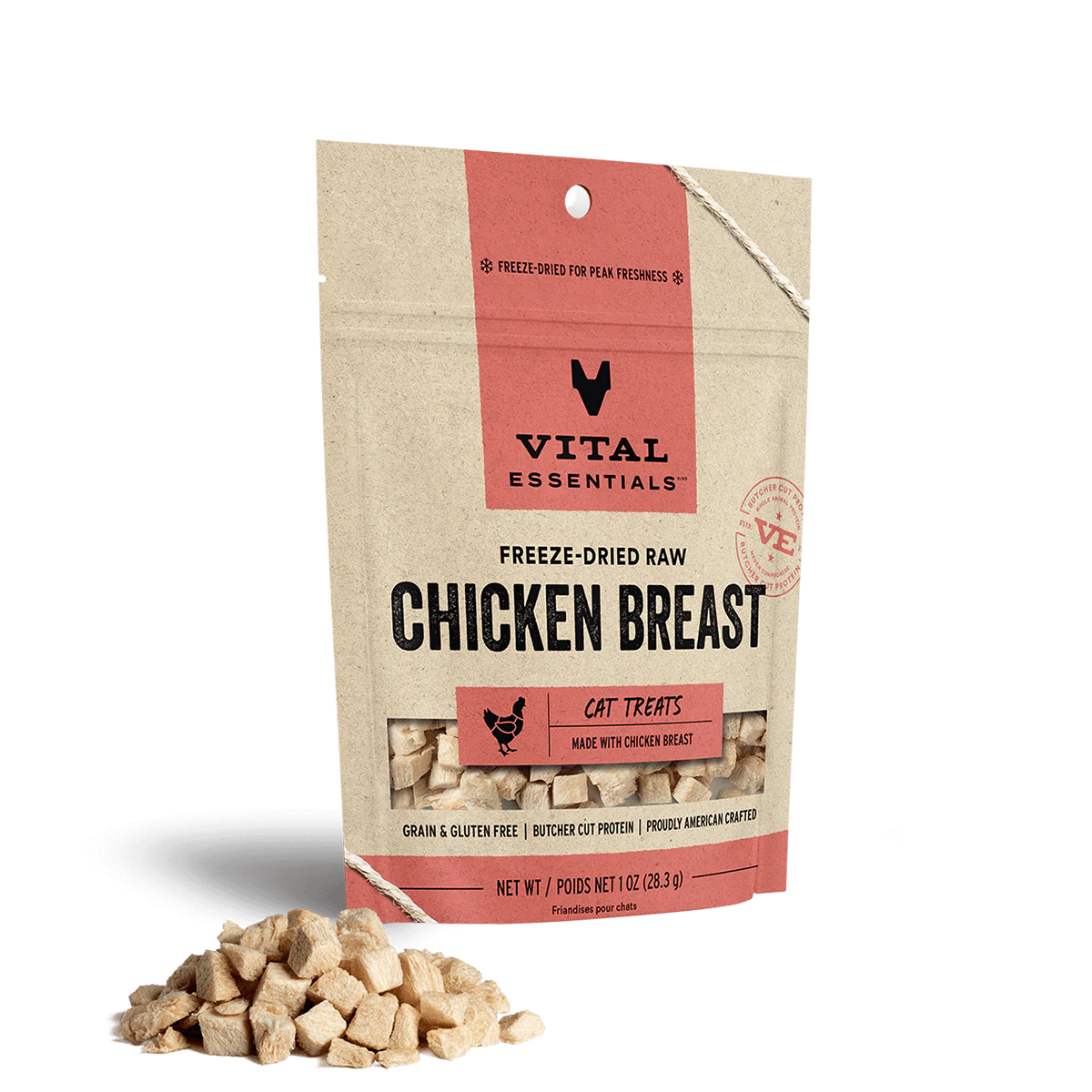 Vital Essentials Freeze-Dried Chicken Breast Cat Treats 