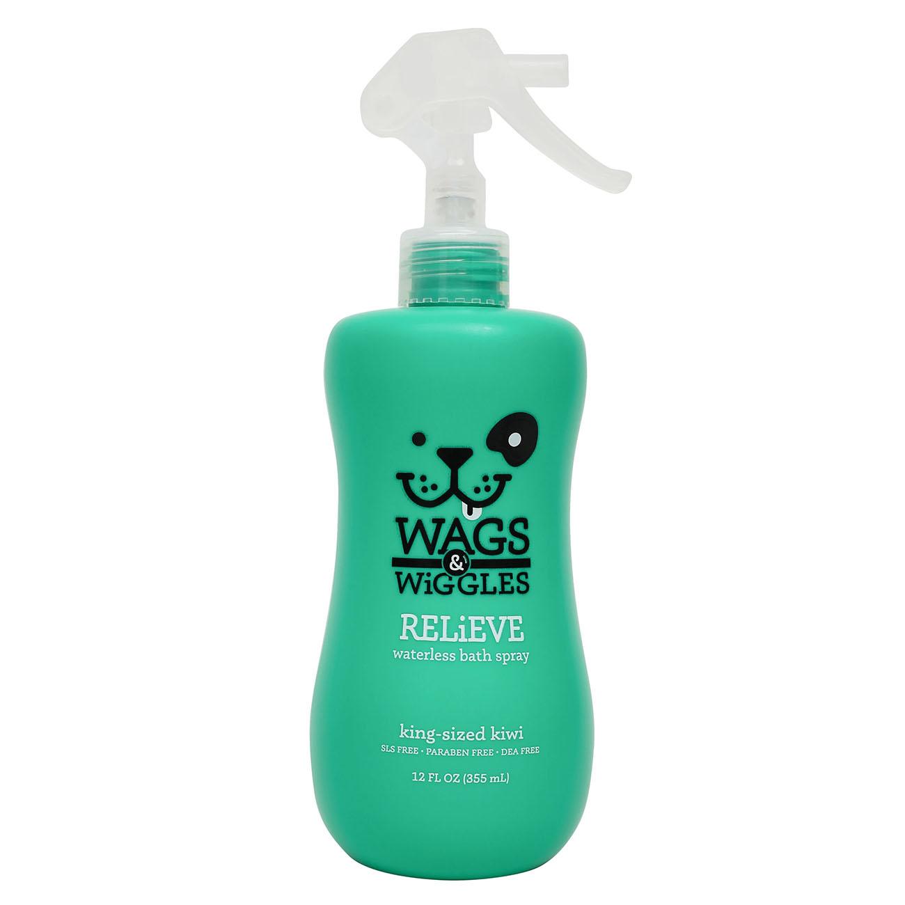 Wags & Wiggles Relieve Anti-Itch Waterless Dog Bath Spray - Kiwi