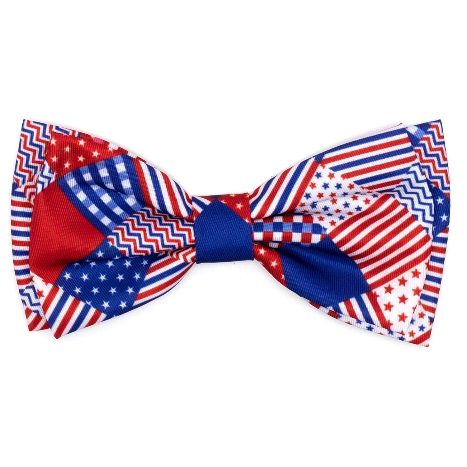 Worthy Dog Americana Dog and Cat Bow Tie Collar Attachment