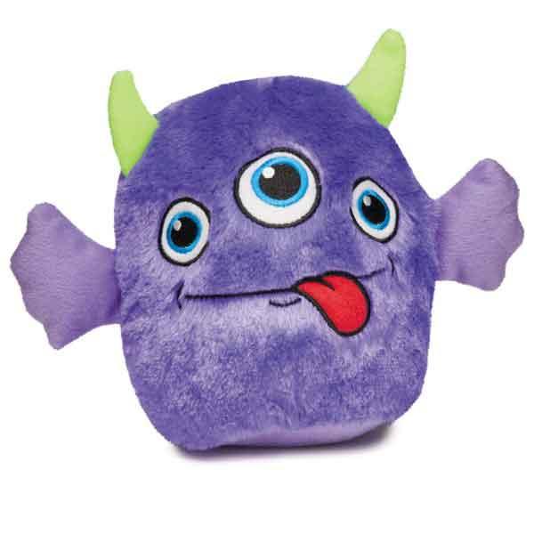 Zanies Rock Monster Plush Dog Toy - Purple