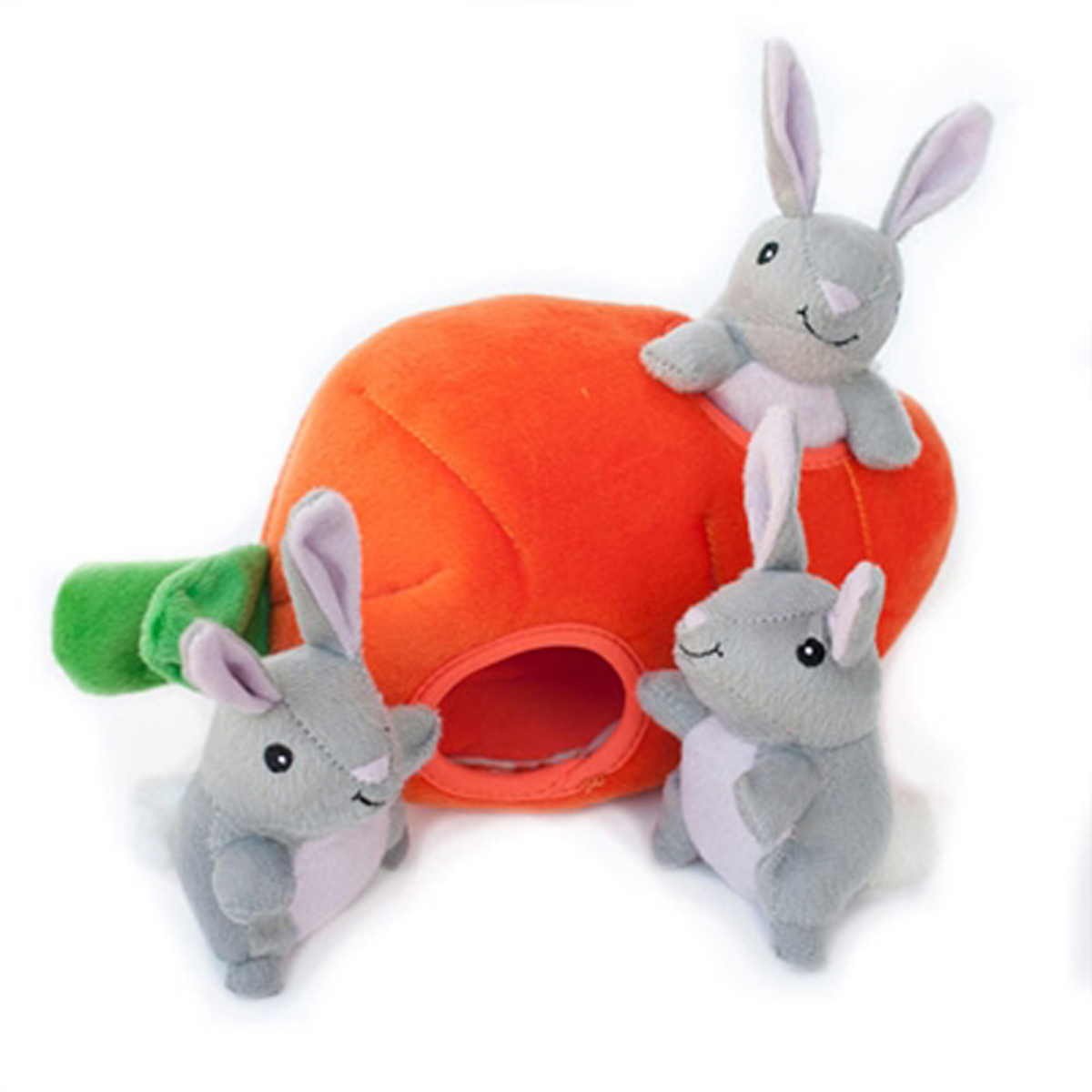 ZippyPaws Burrow Dog Toy - Bunny 'n Carrot
