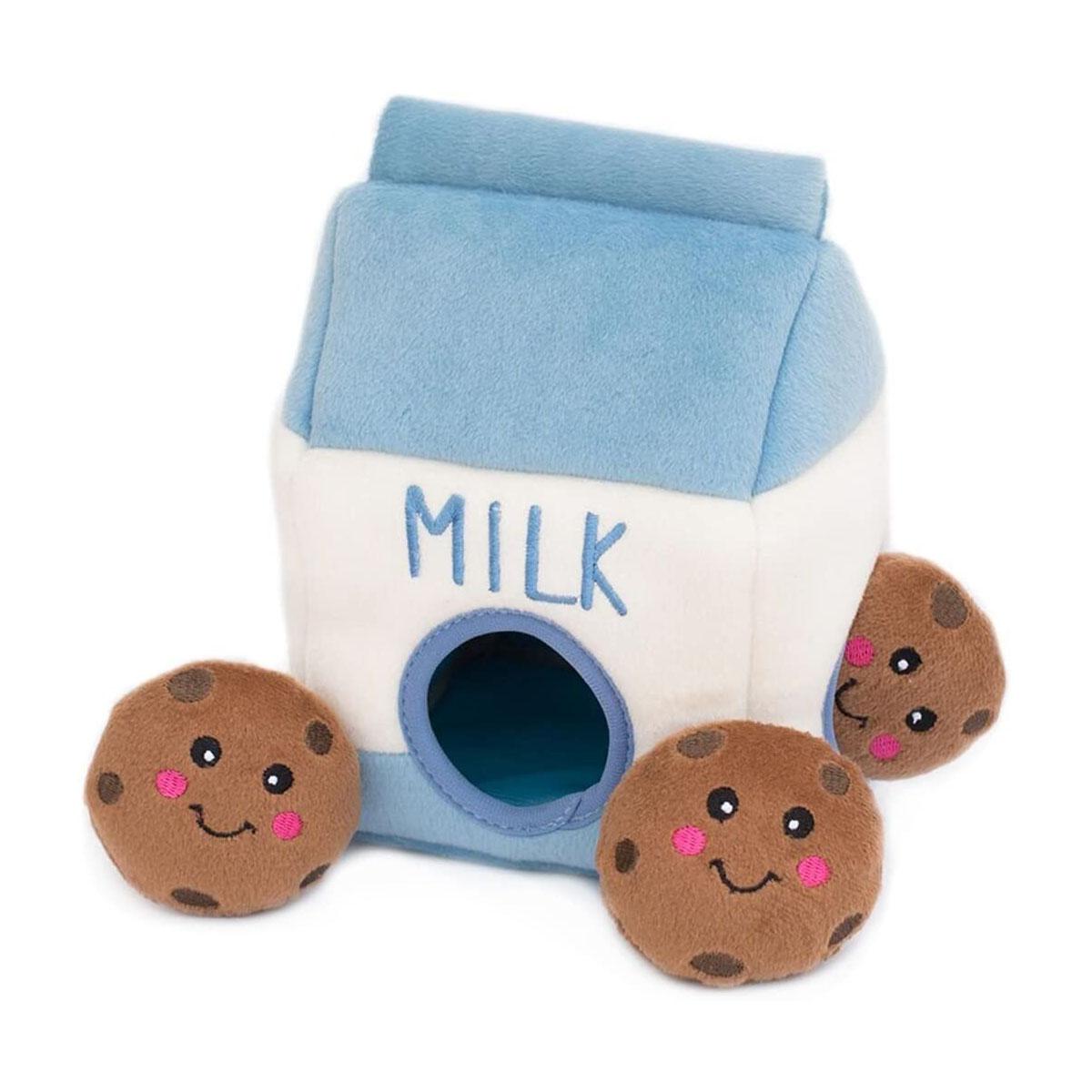 ZippyPaws Burrow Dog Toy - Milk and Cookies