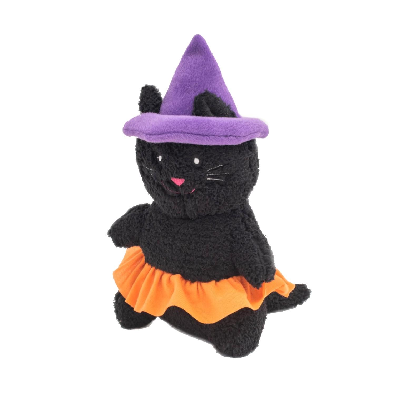 ZippyPaws Halloween Cheeky Chumz Dog Toy - Witch Cat