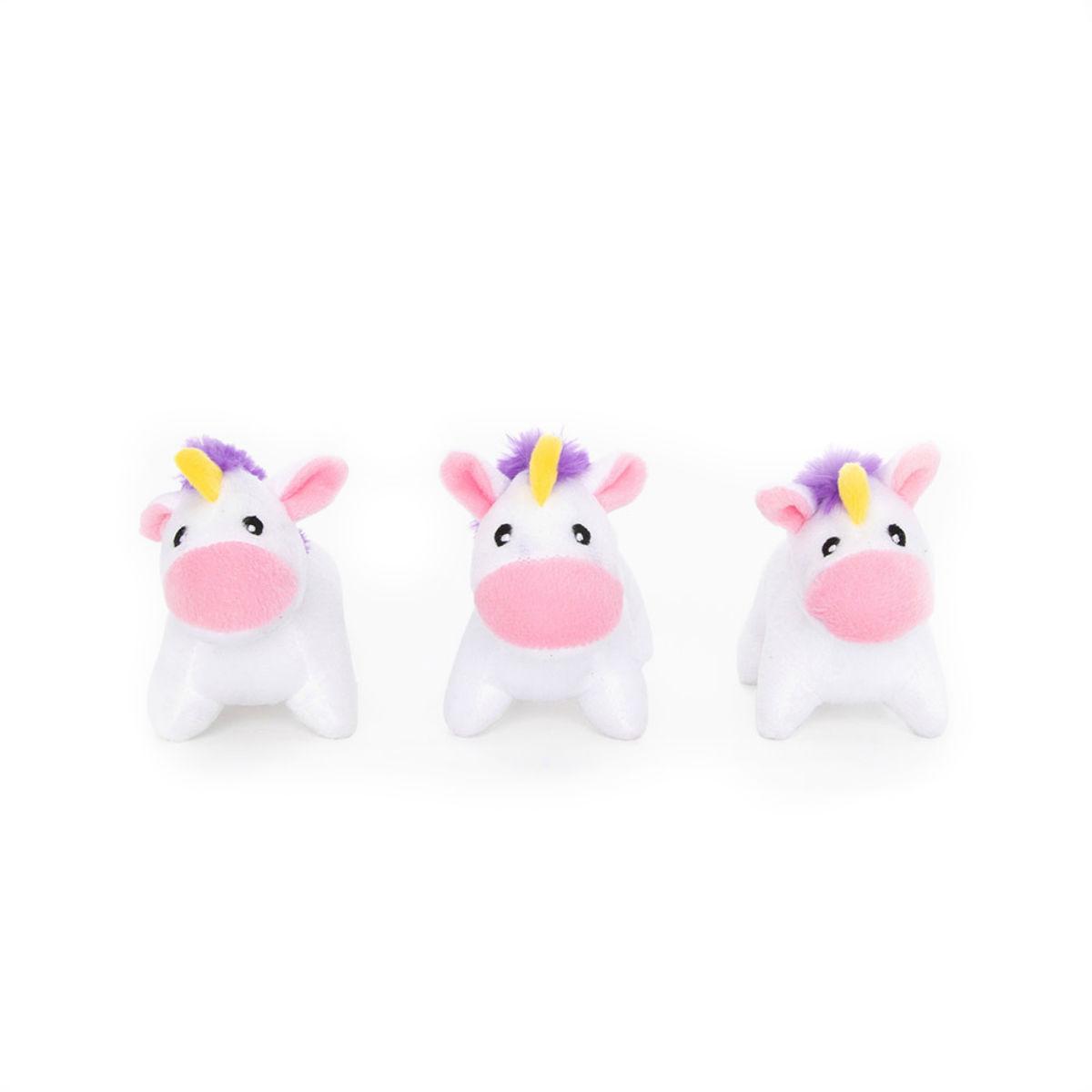 ZippyPaws Miniz Dog Toys - Unicorns