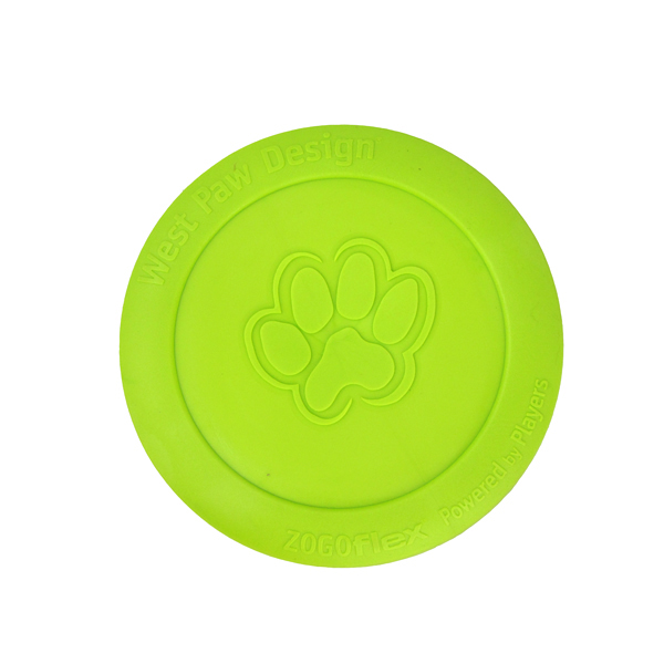West Paw Zisc Flying Dog Toy - Green