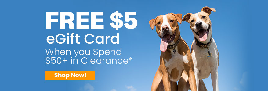 Get a $5 eGift Card when you spend $50+ on Clearance