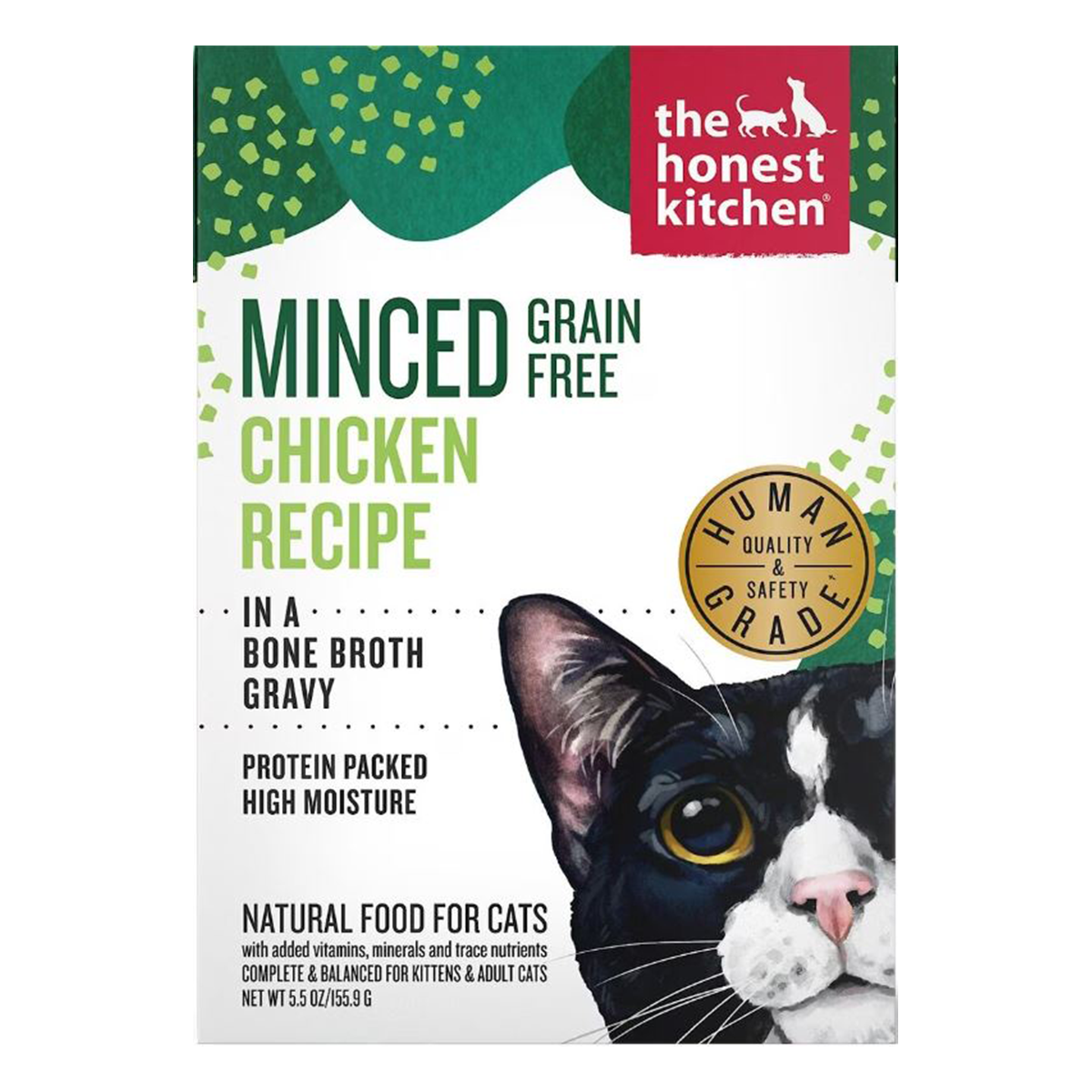 The Honest Kitchen Grain Free Minced Chicken in Bone Broth Gravy Wet Cat Food