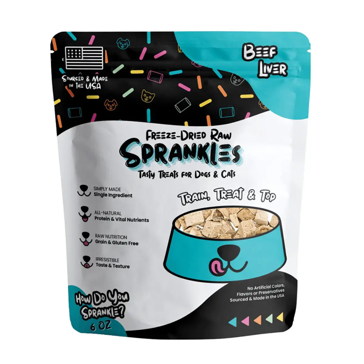 Sprankles Freeze Dried Cat & Dog Treats - Beef Liver