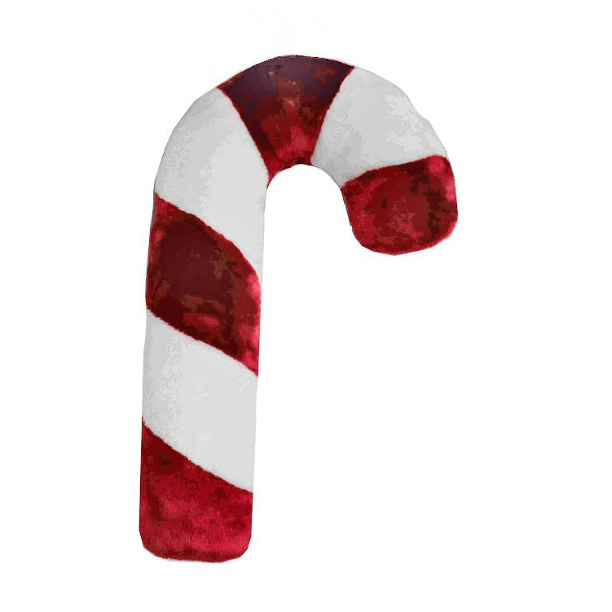 plush candy cane dog toy