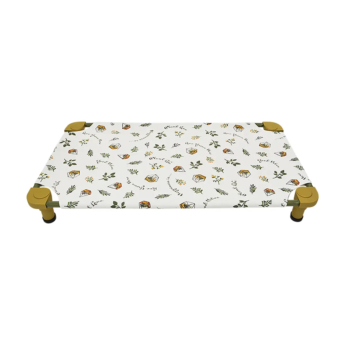 4Legs4Pets Seasonal Premium Weave Dog Cot - Plant Love