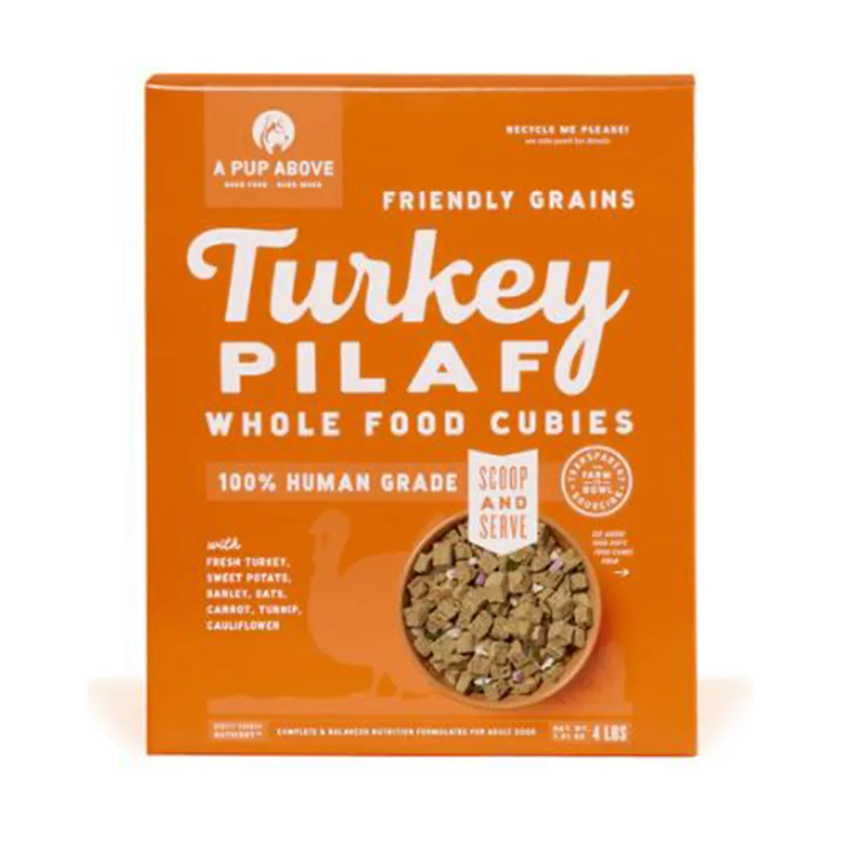 A Pup Above Air Dried Dog Food - Turkey Pilaf