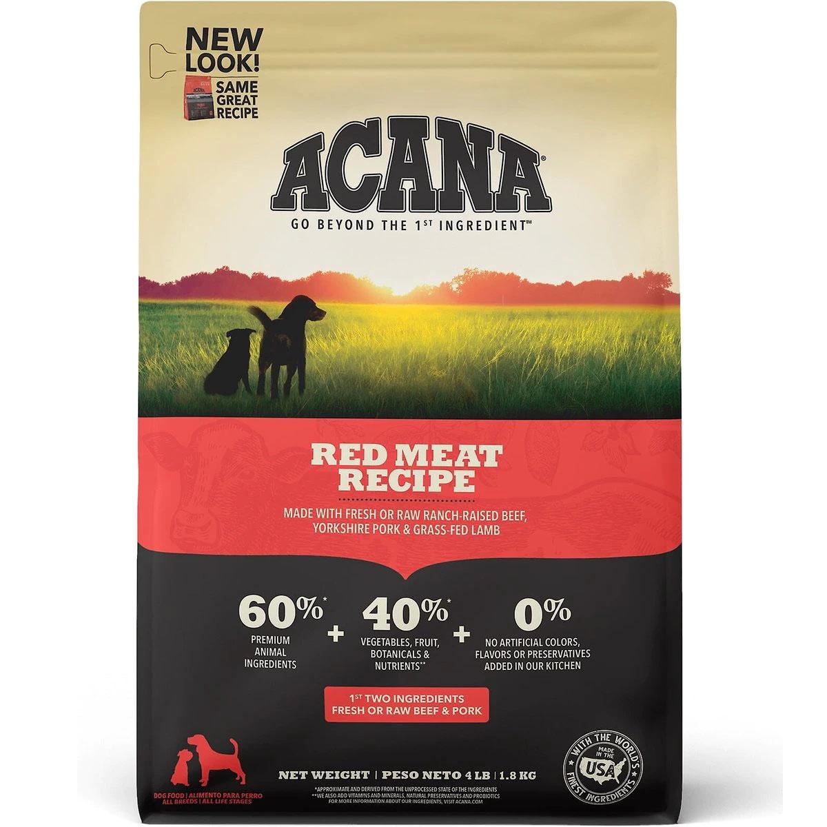 Acana Red Meat Recipe Grain-Free Dry Dog Food 