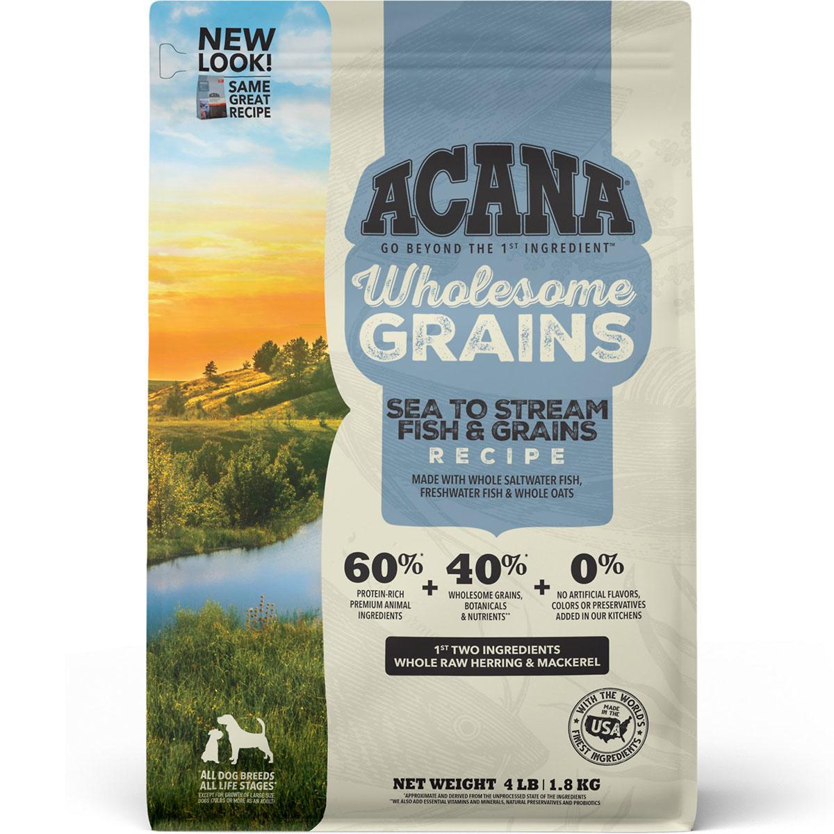 Acana Wholesome Grains Sea to Stream Fish & Grains Recipe Dry Dog Food