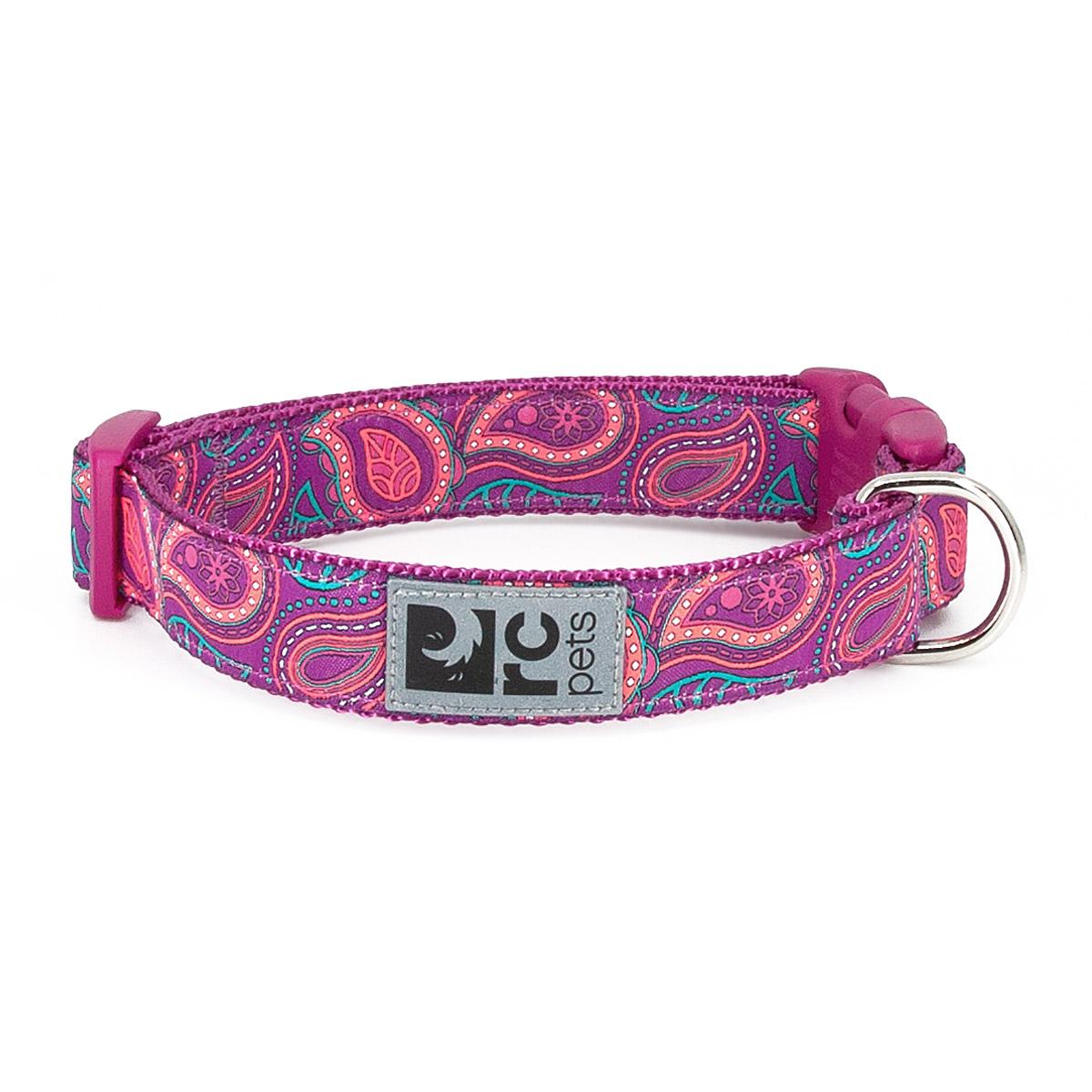Bright Paisley Adjustable Clip Dog Collar By RC Pets