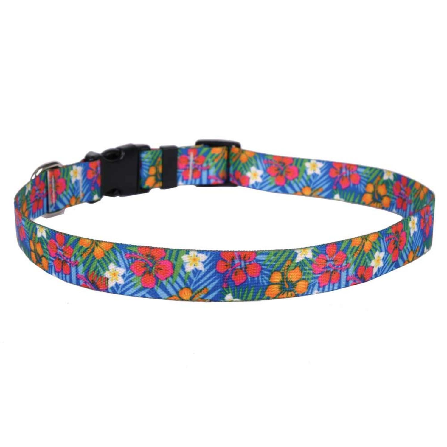 Hibiscus Paradise Dog Collar by Yellow Dog