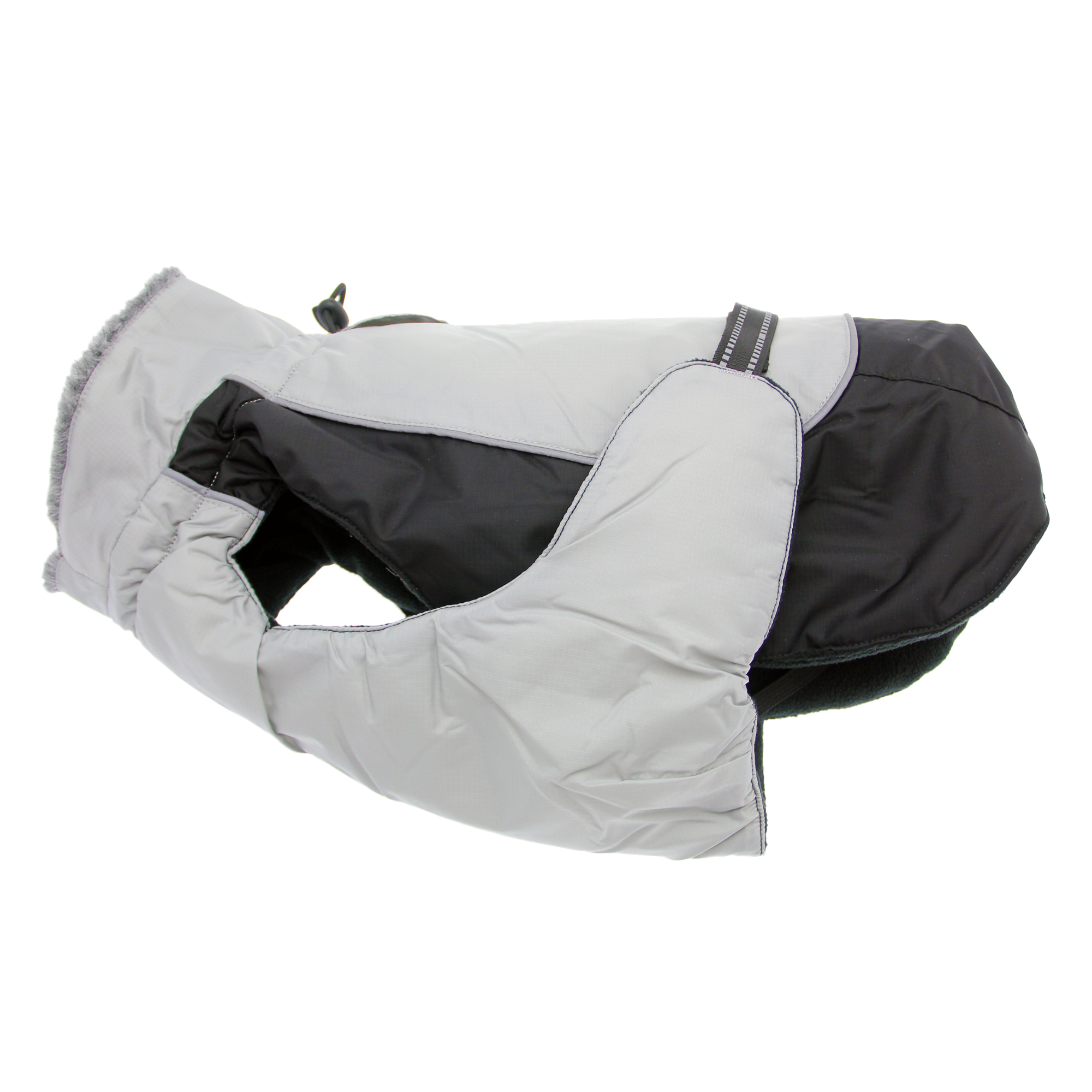 Alpine All-Weather Dog Coat by Doggie Design - Black and Gray