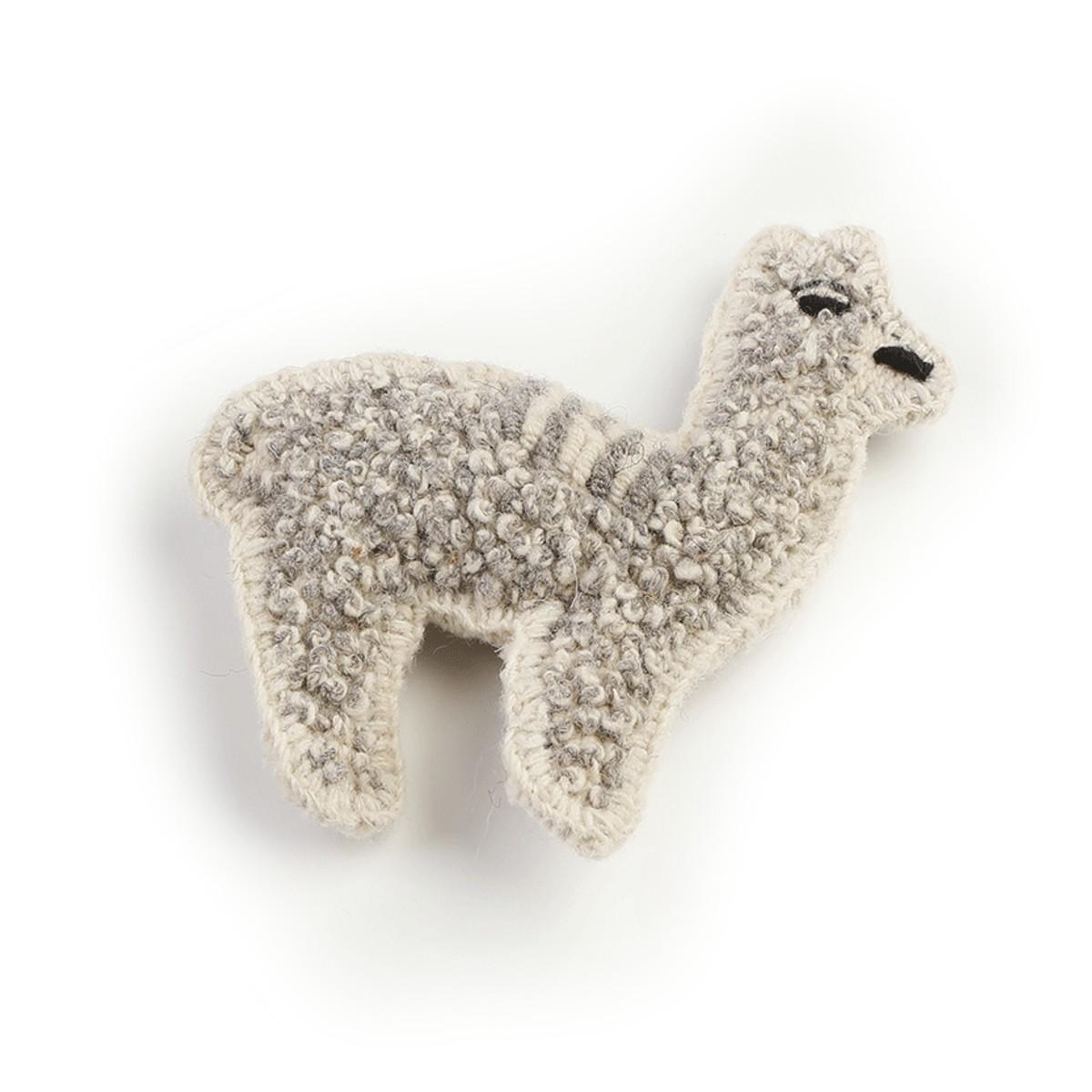 Alqo Wasi Crochet Alpaca Dog Toy - Natural