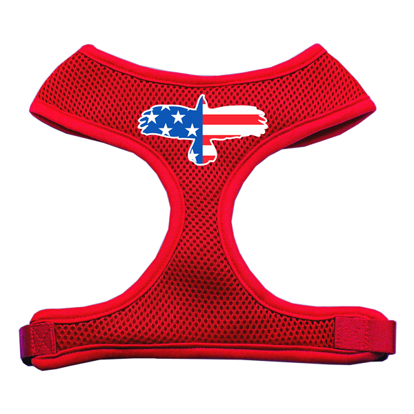 American Flag Eagle Dog Harness - Red