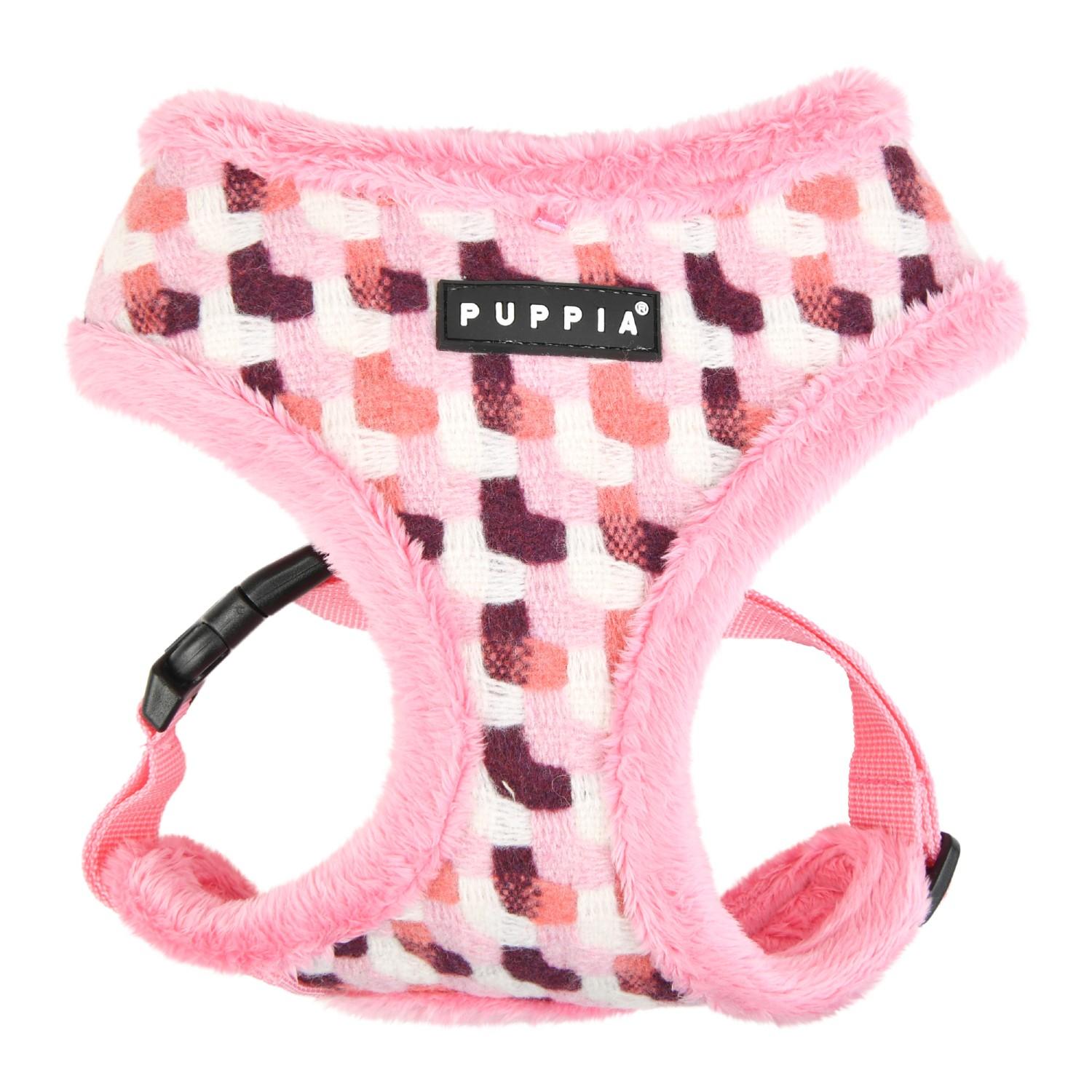 Arden Basic Style Dog Harness by Puppia - Pink