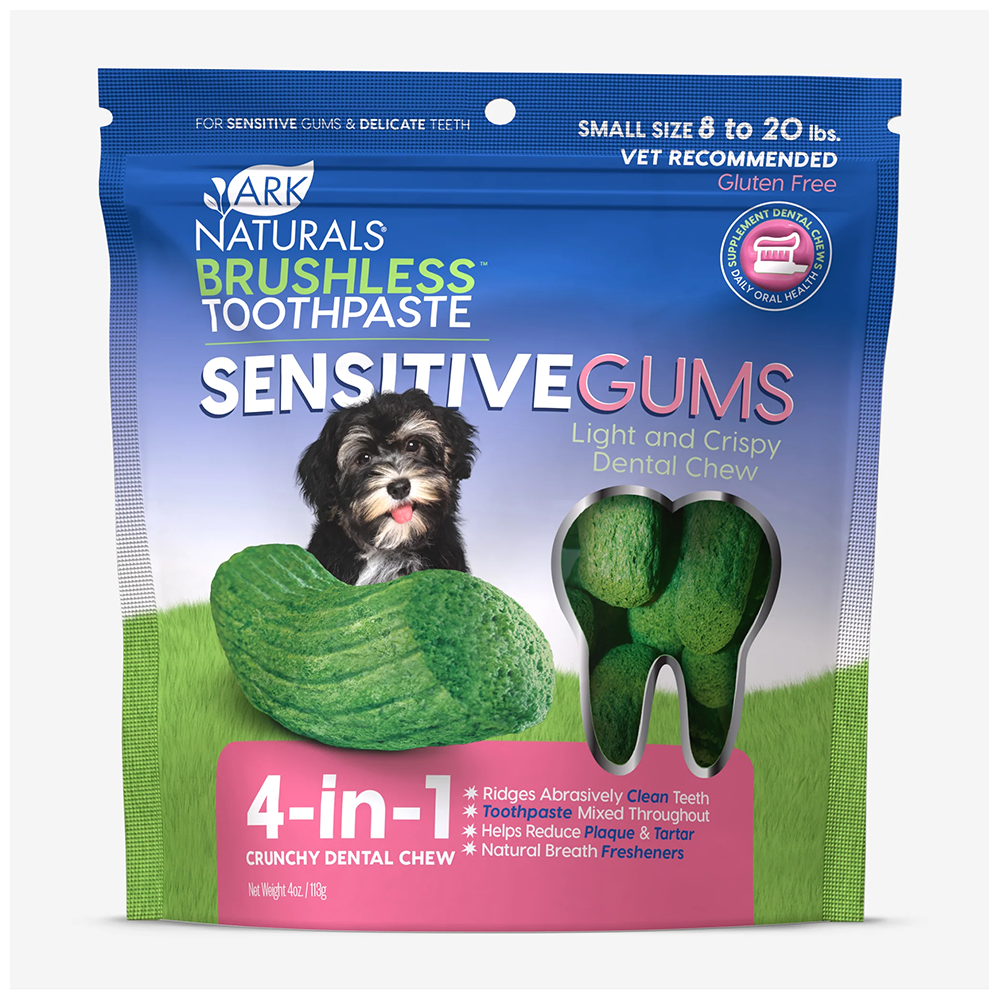 Ark Naturals Sensitive Gums Brushless Toothpaste Dog Chews