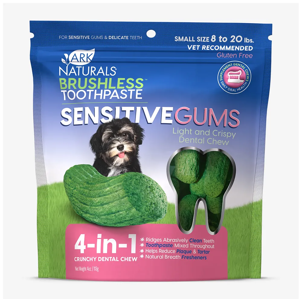 Ark Naturals Sensitive Gums Brushless Toothpaste Dog Chews