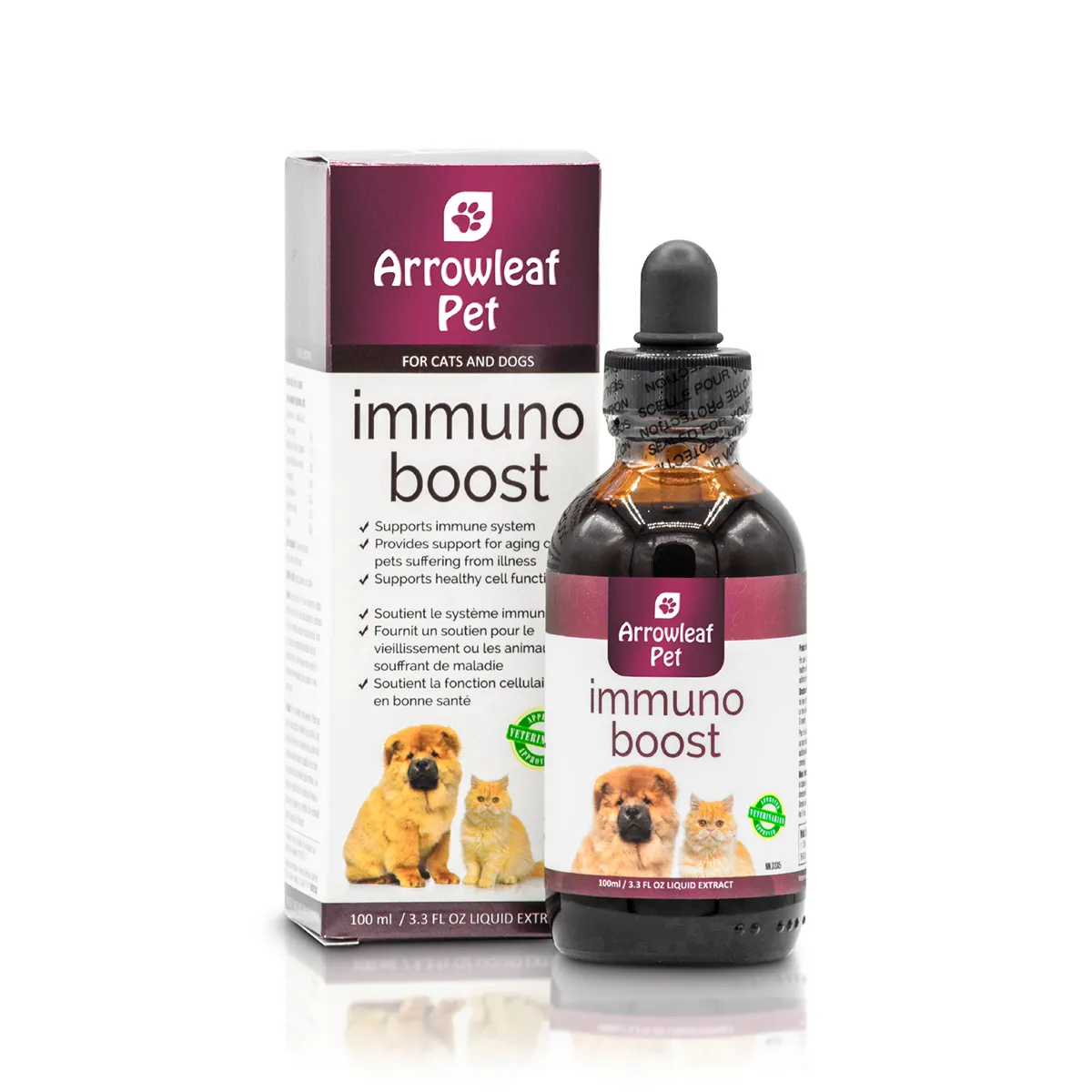 Arrowleaf Pet Immuno Boost Supplement for Dogs and Cats