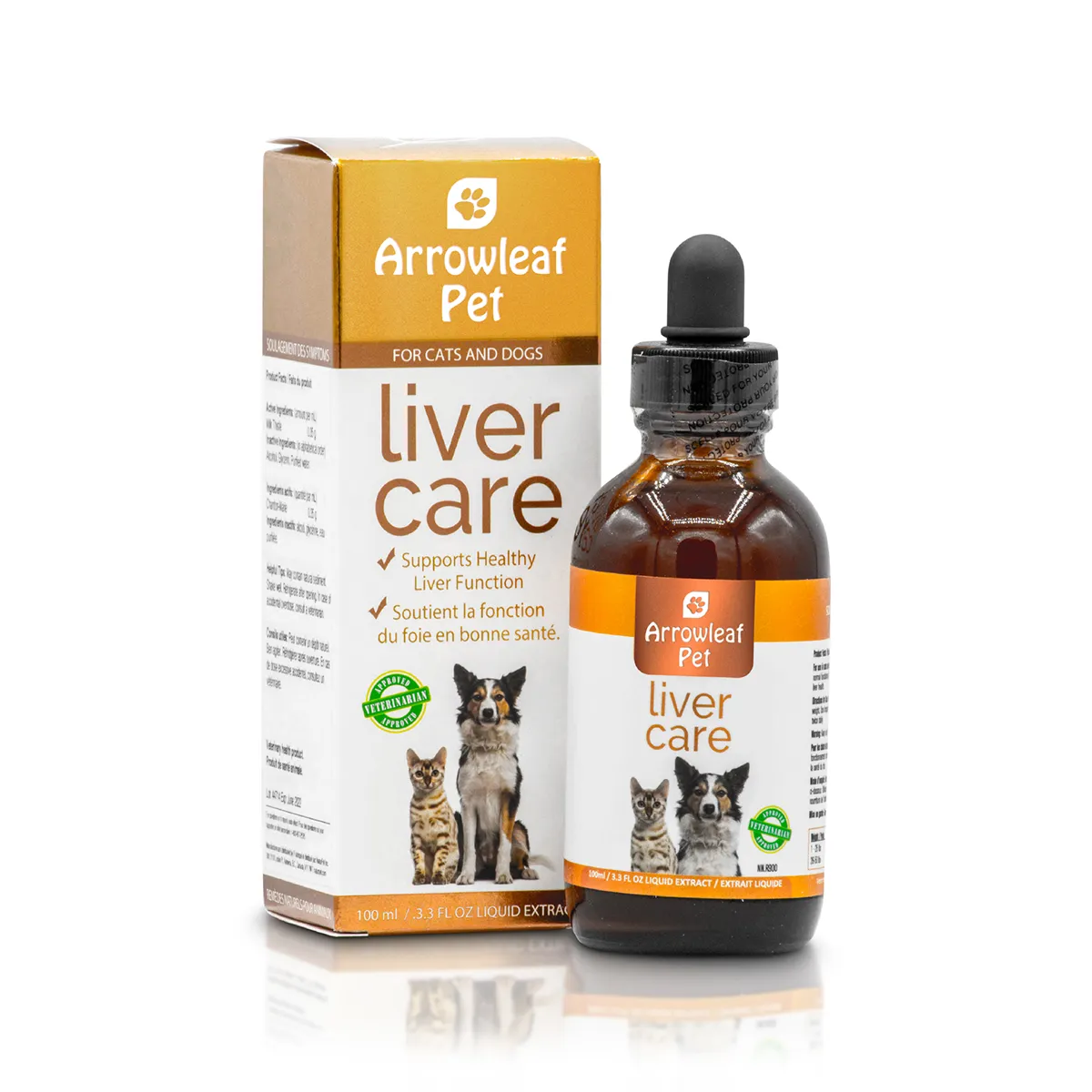 Arrowleaf Pet Liver Care Supplement for Dogs and Cats