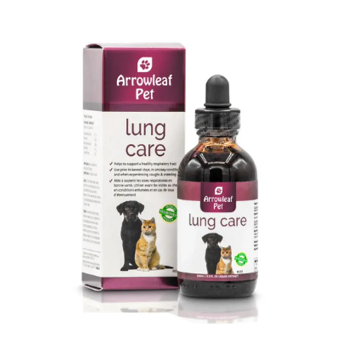 Arrowleaf Pet Lung Care Supplement for Dogs and Cats