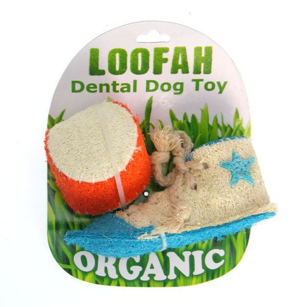 Hip Doggie Loofah Dental Dog Toy Combo - Athletic 