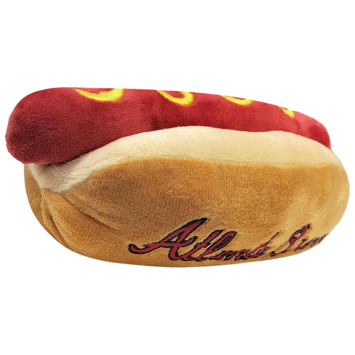 Pets First Atlanta Braves Hamburger Dog Toy, Medium