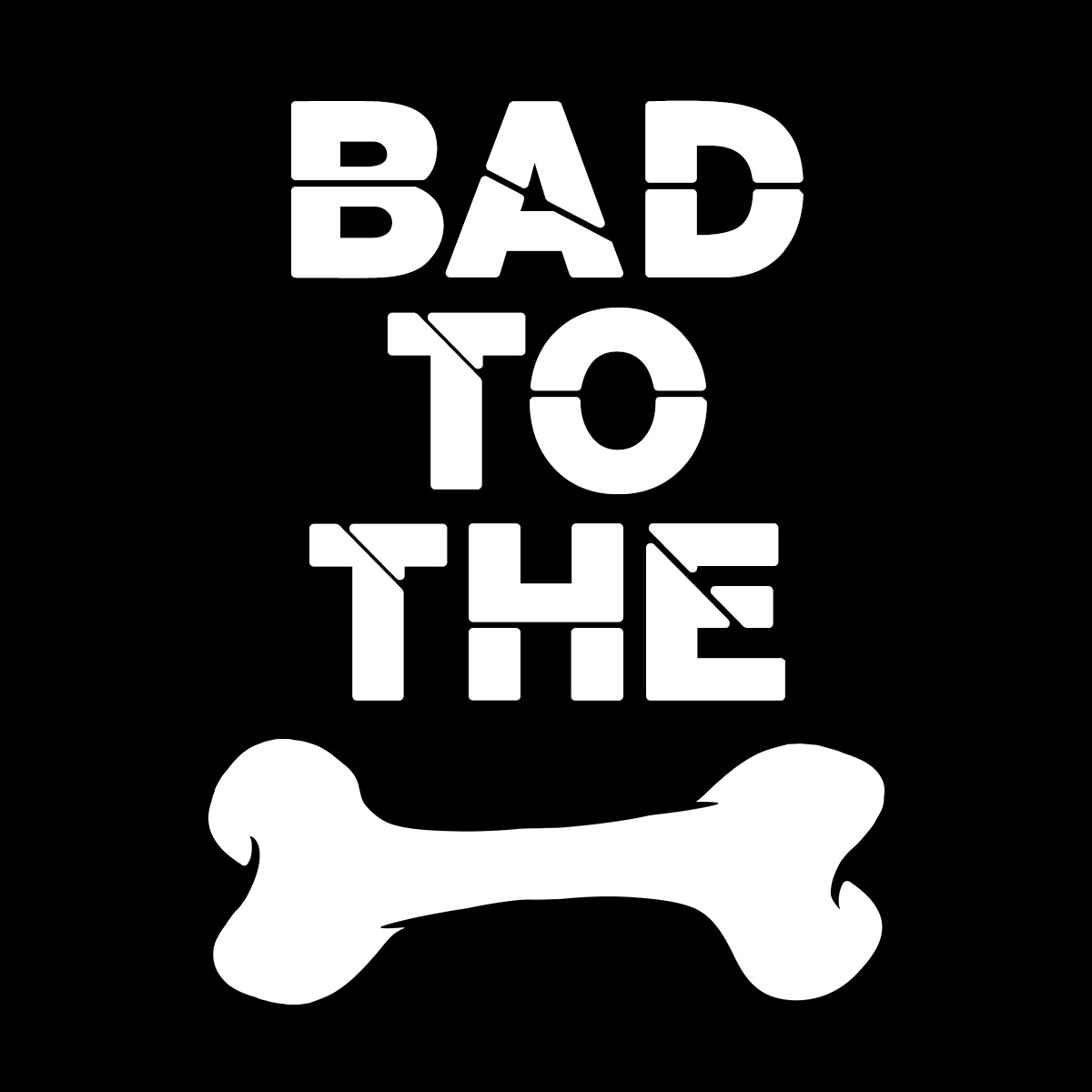 Bad to the Bone Dog Shirt - Black.