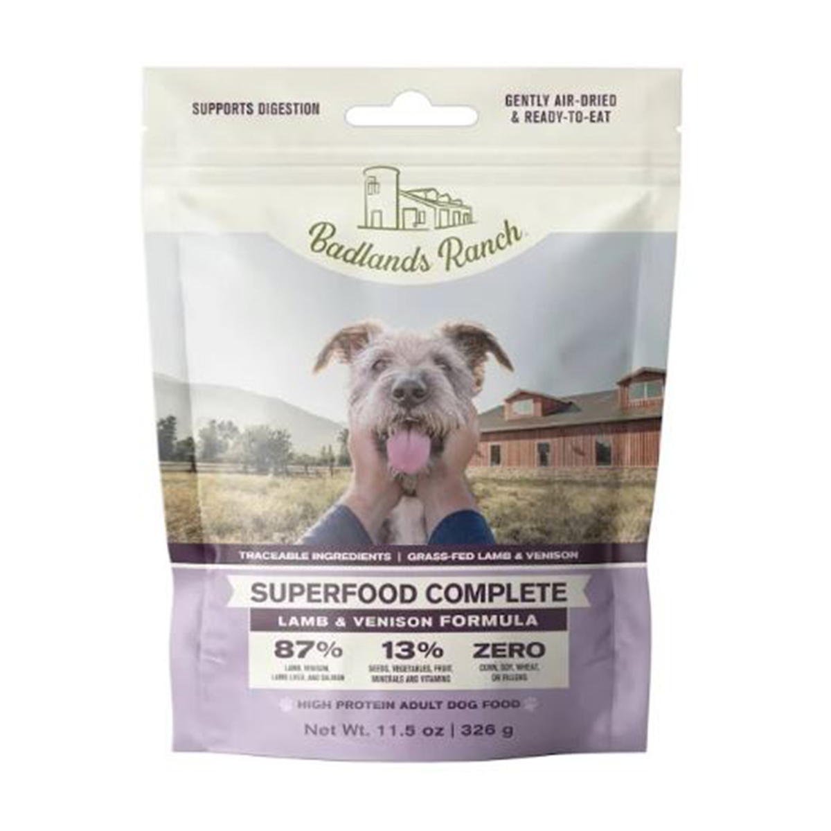 Badlands Ranch Superfood Complete Air Dried Dog Food - Lamb & Venison