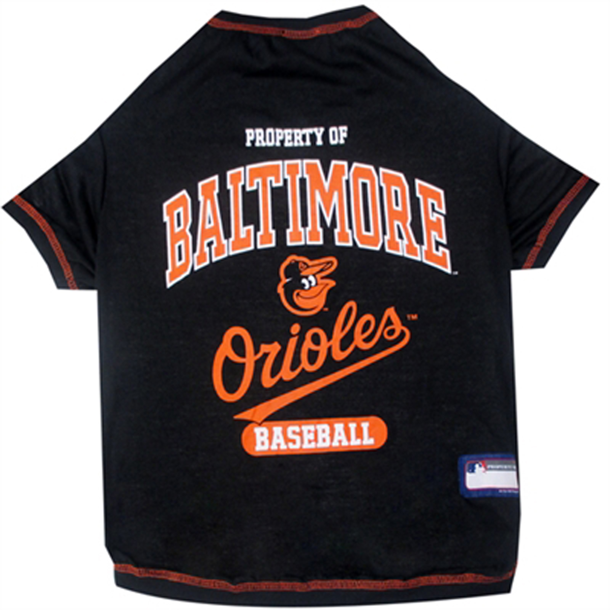 Baltimore Orioles Dog T-Shirt - Black