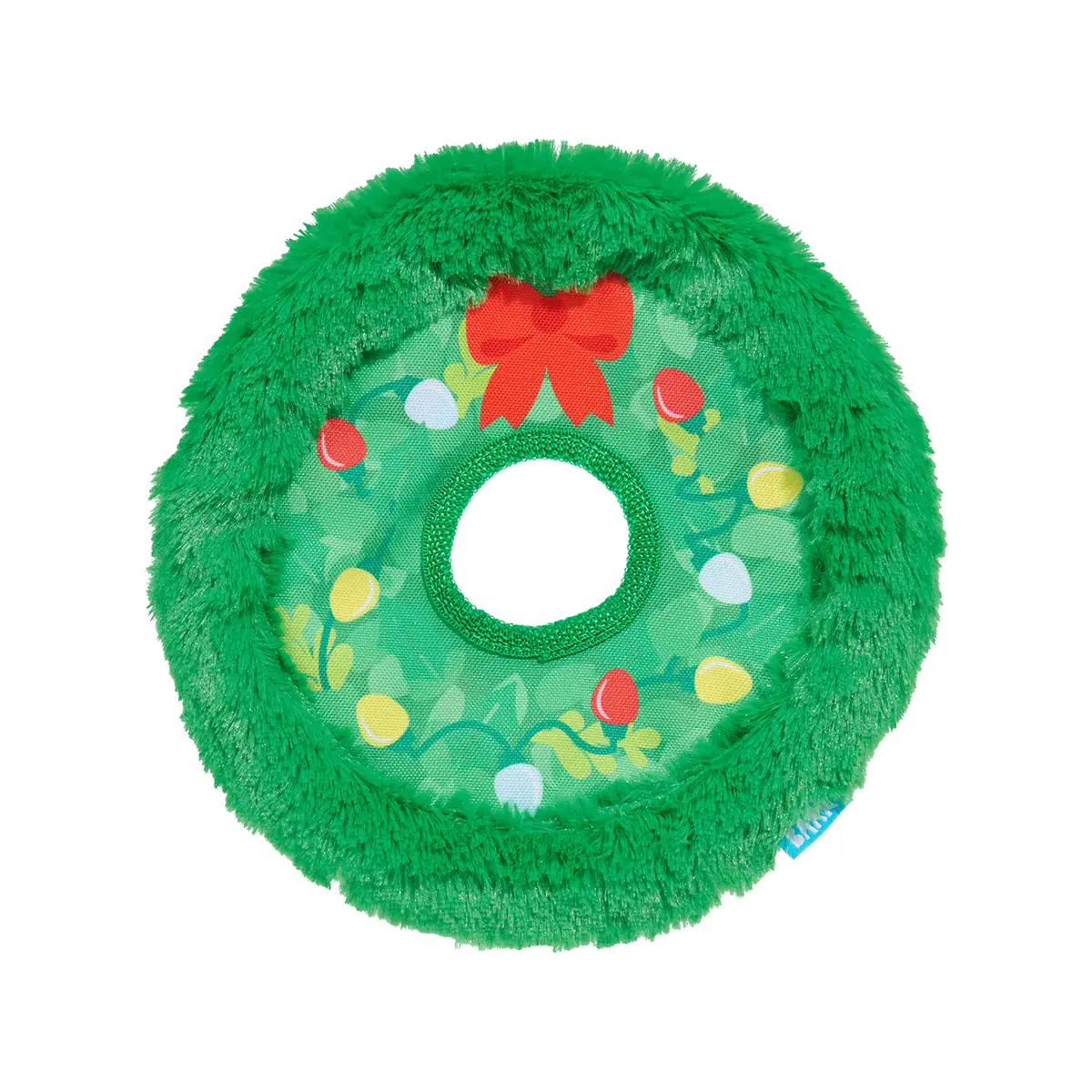 BARK Holiday Disc Dog Toy - Get Lit Wreath