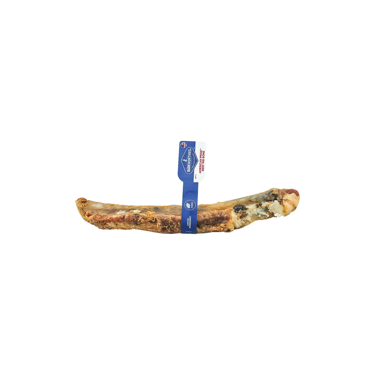 Barkworthies Beef Rib Bone Dog Treat