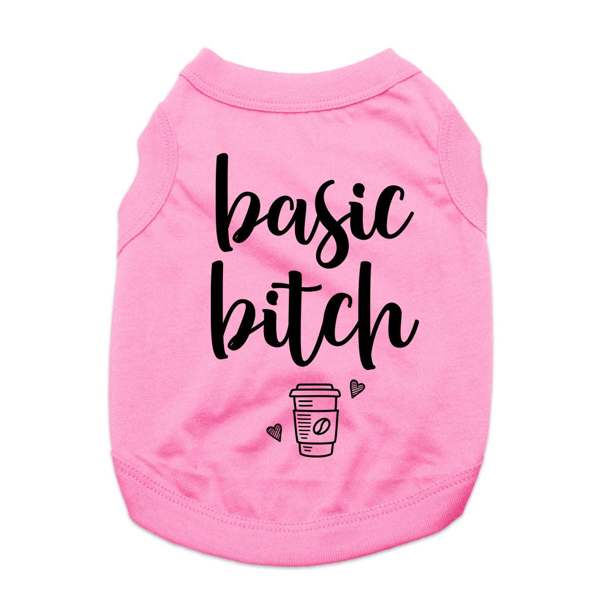Basic Bitch Dog Shirt - Pink