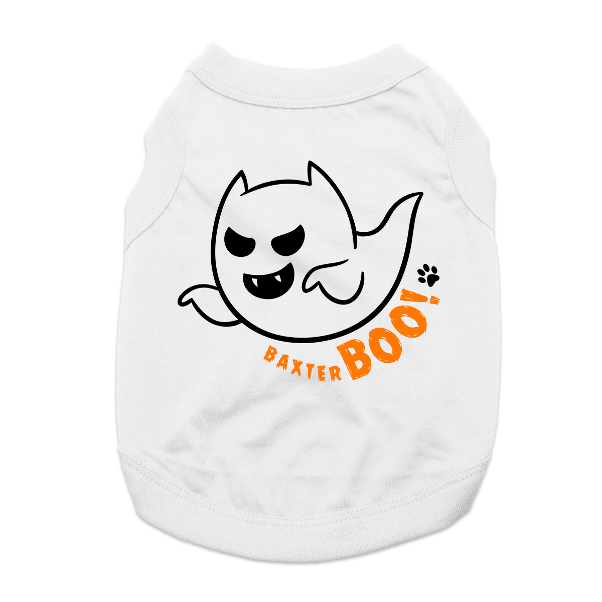 BaxterBOO Halloween Dog Shirt - White