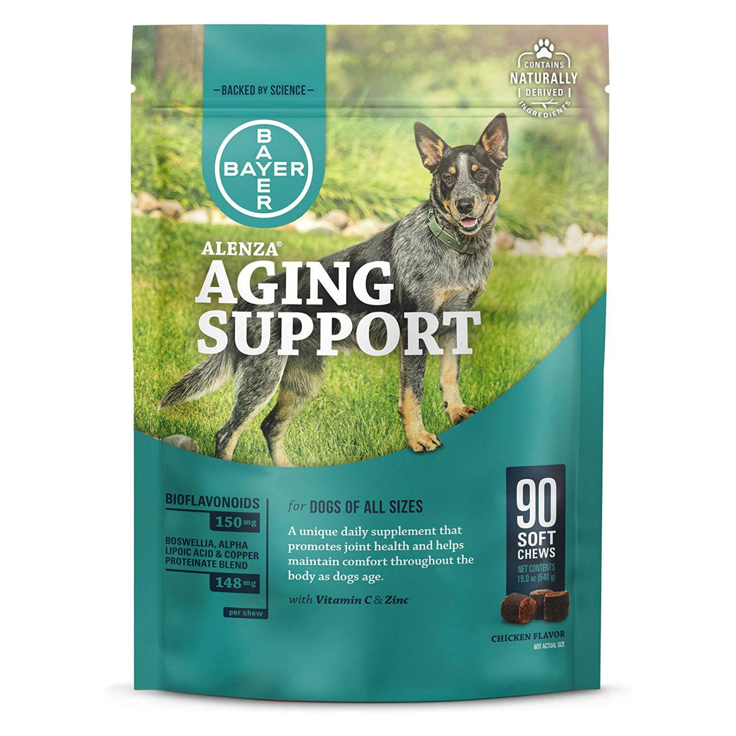 Bayer Alenza Soft Chews Aging Support for Dogs