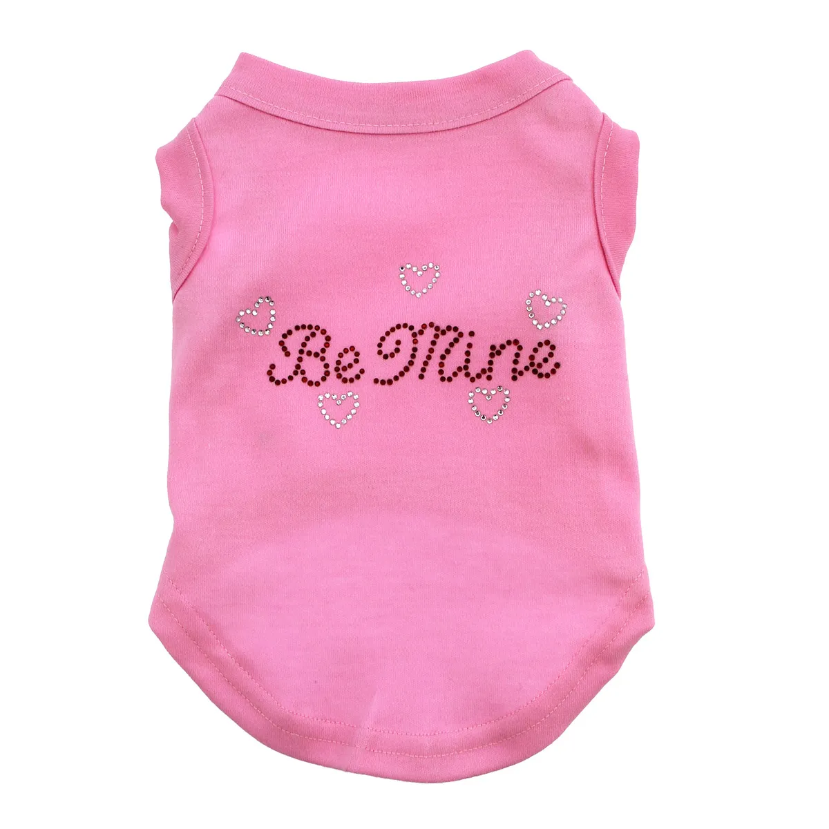 Mirage Be Mine Rhinestone Dog Tank - Light Pink