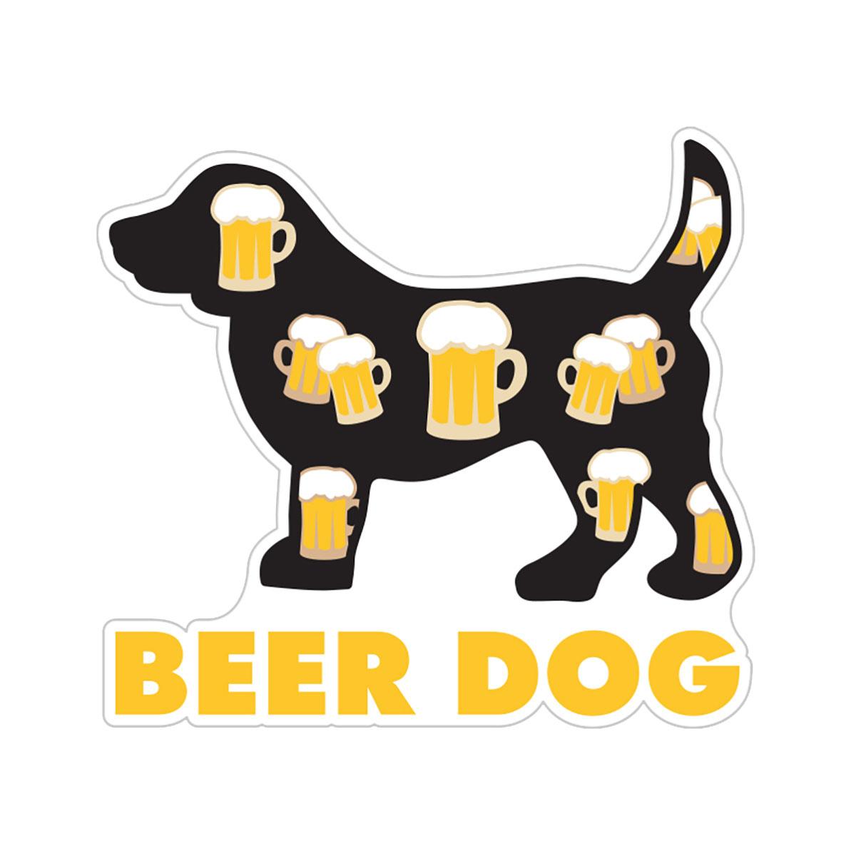 Dog Speak Beer Dog Sticker