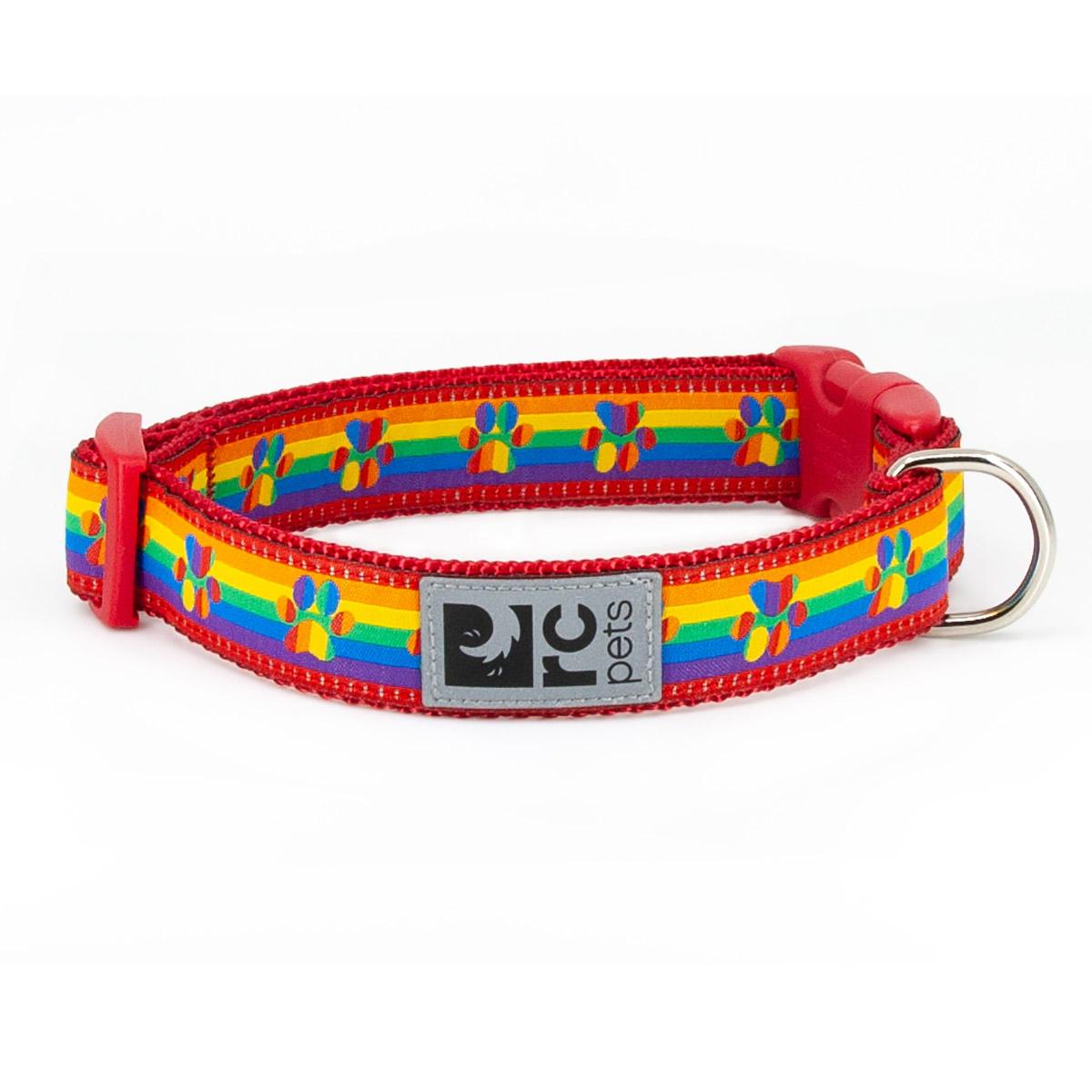 Rainbow Paws Adjustable Clip Dog Collar By RC Pets