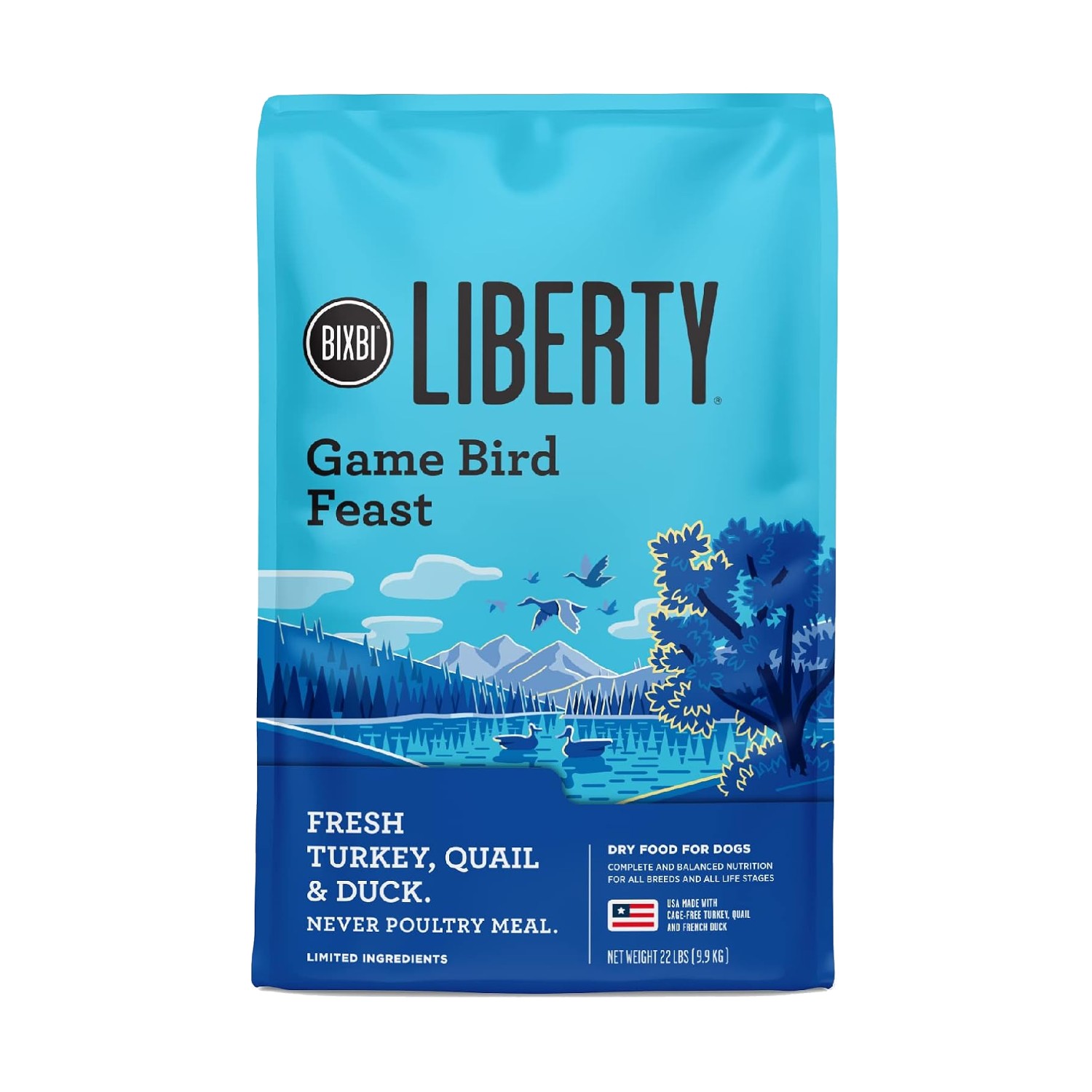 BIXBI Liberty Dry Dog Food – Game Bird Feast