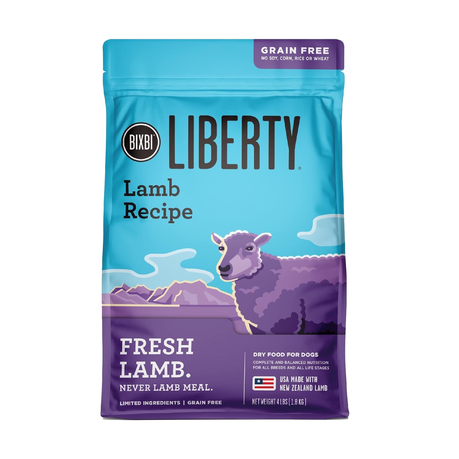 BIXBI Liberty Grain Free Dry Dog Food – Lamb Recipe