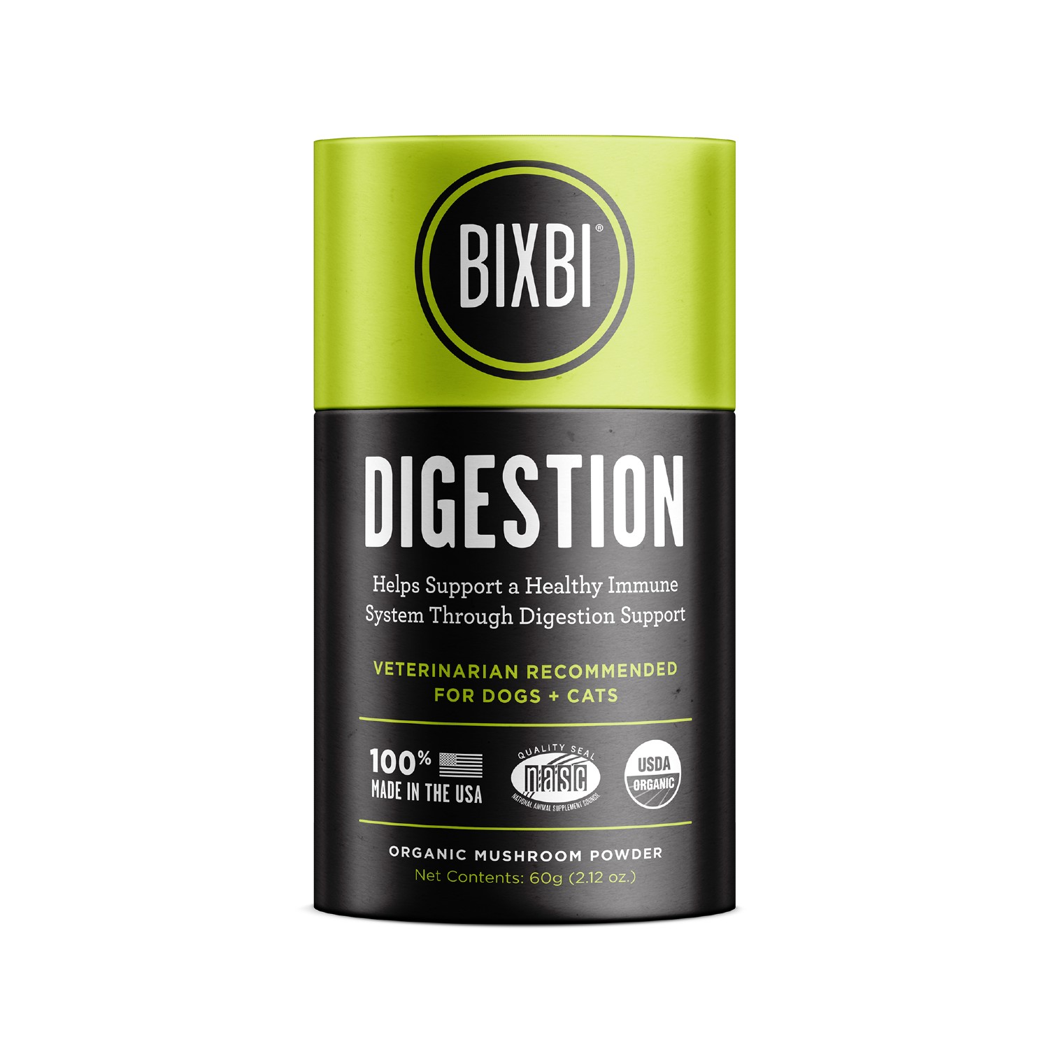 bixbi-organic-digestion-dog-supplement-mushroom-powder