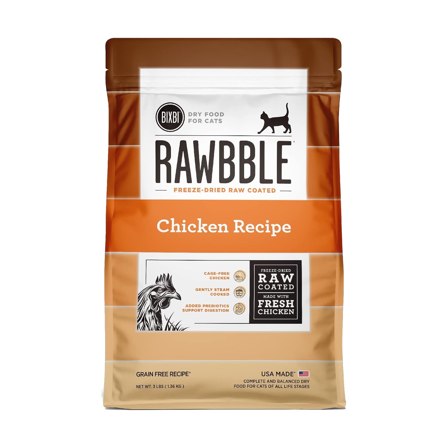 BIXBI RAWBBLE Grain Free Dry Cat Food - Chicken Recipe