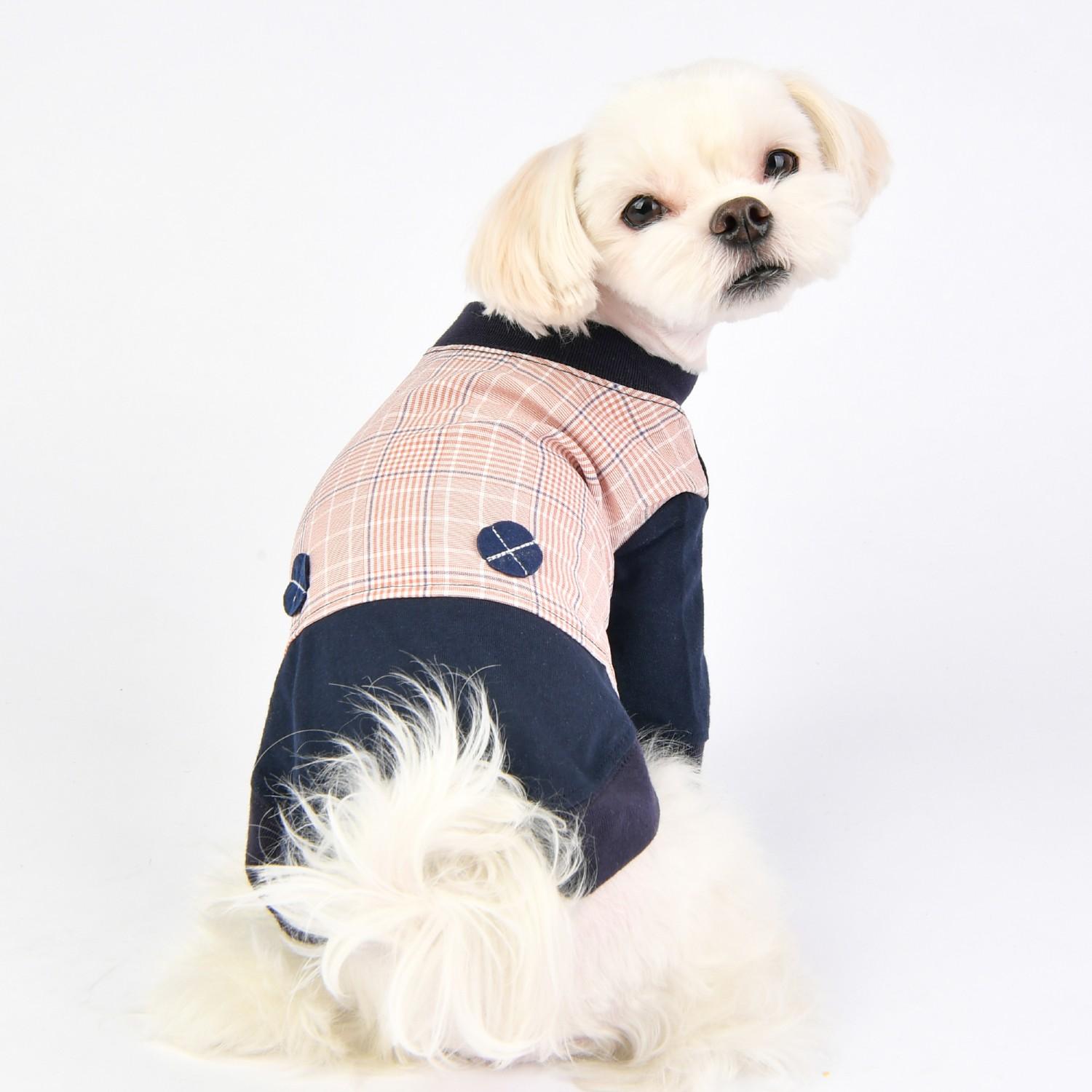 Blake Dog Shirt by Puppia - Navy | BaxterBoo