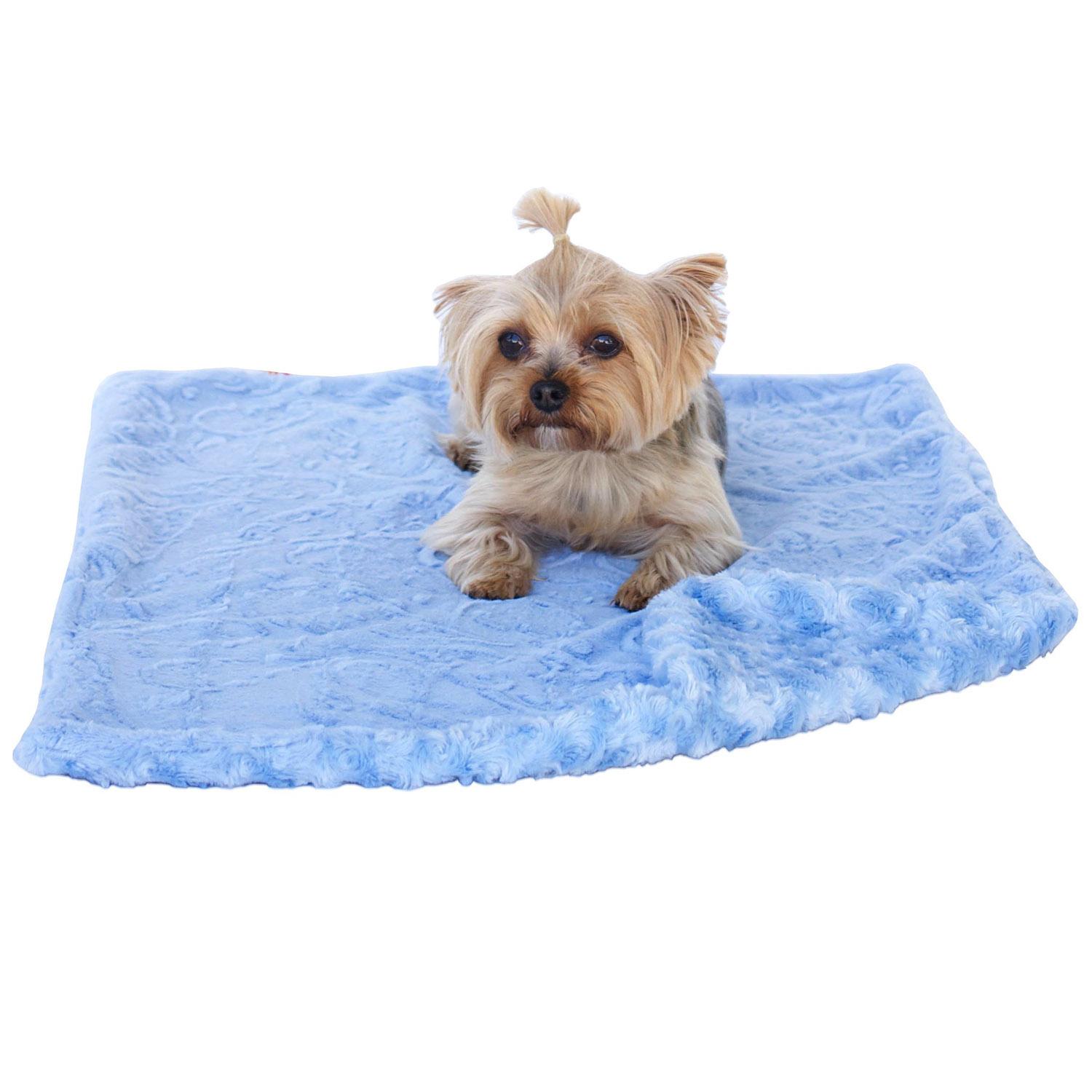 The Dog Squad Paisley Dog Blanket - Blue