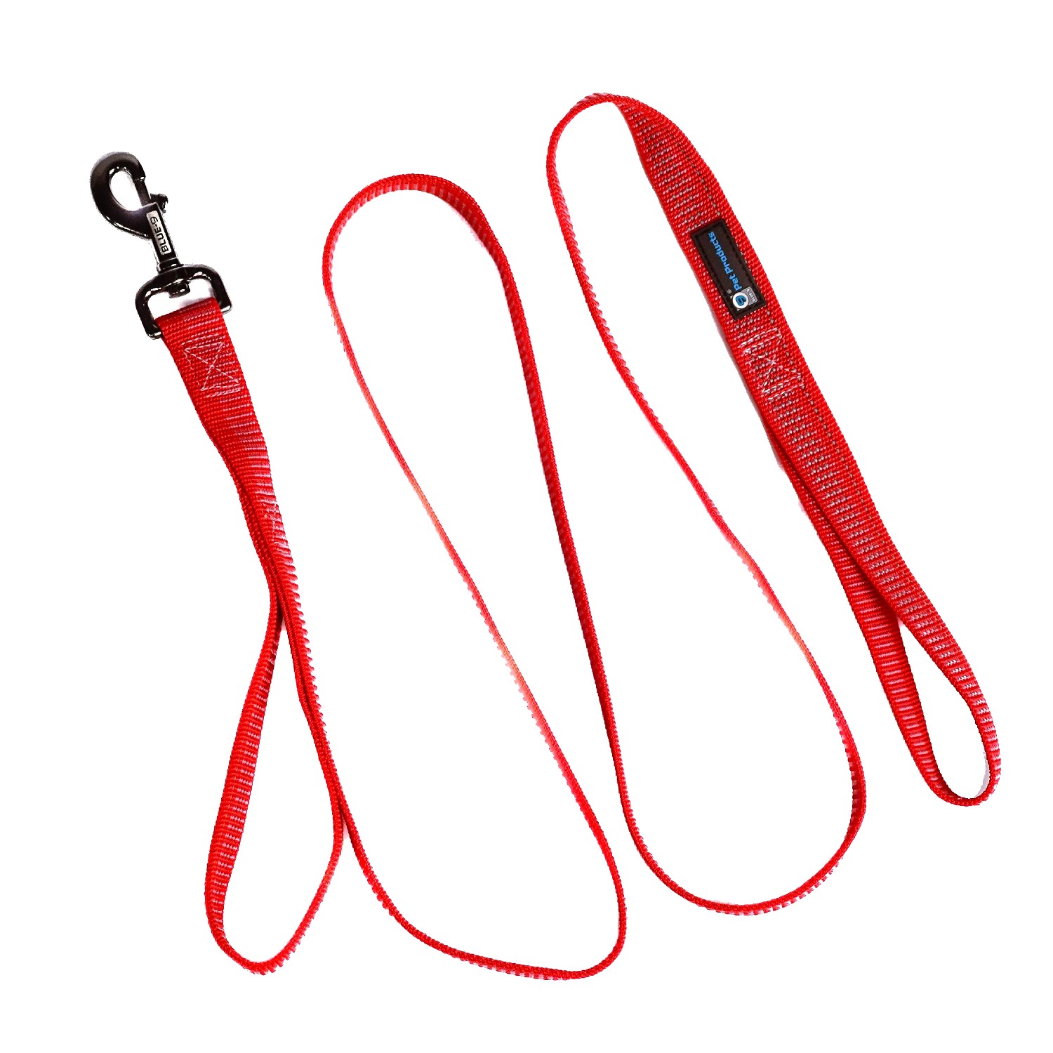 Blue-9 Reflective Close Control Dog Leash - Red Ember