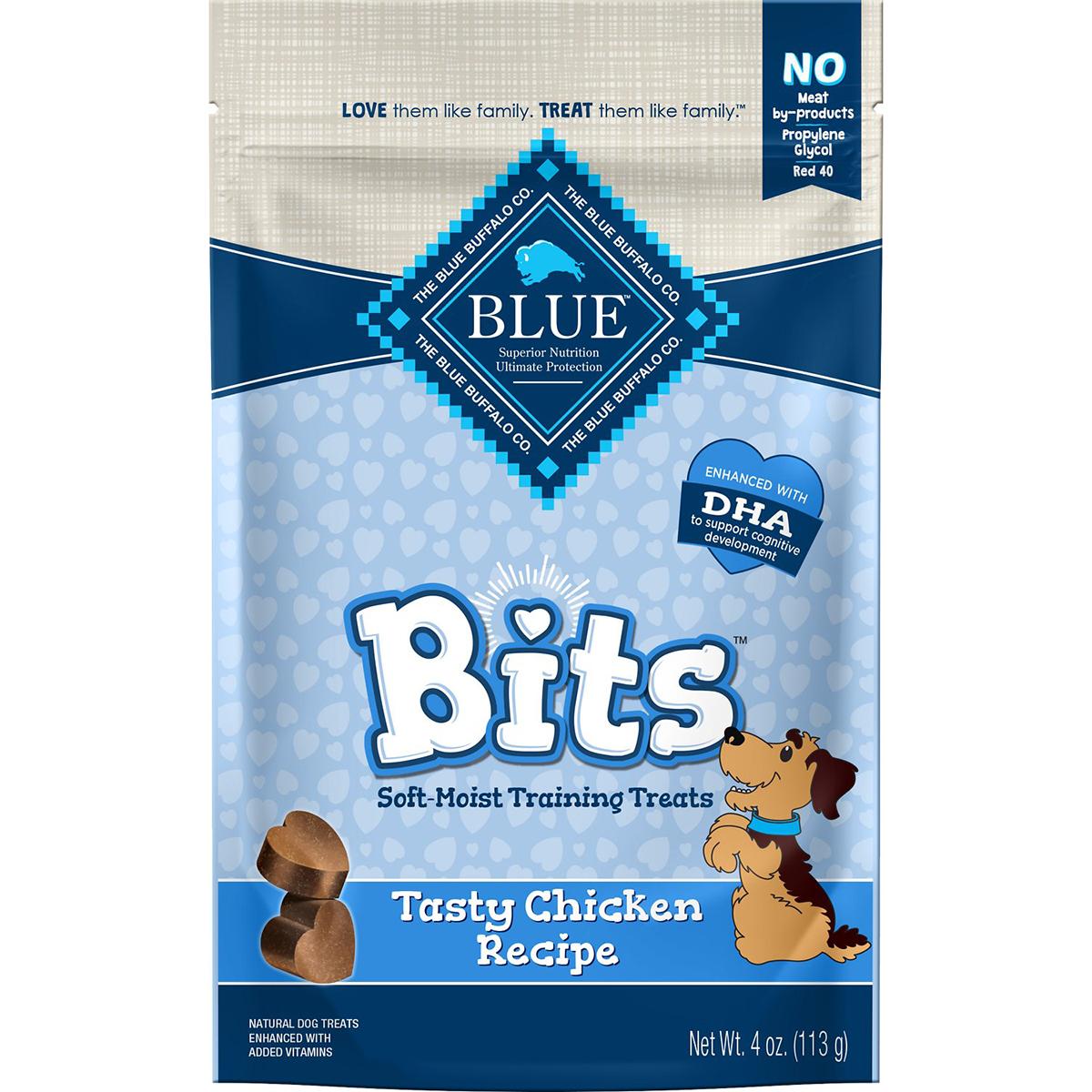 Blue Buffalo Bits Soft-Moist Dog Training Treats - Tasty Chicken