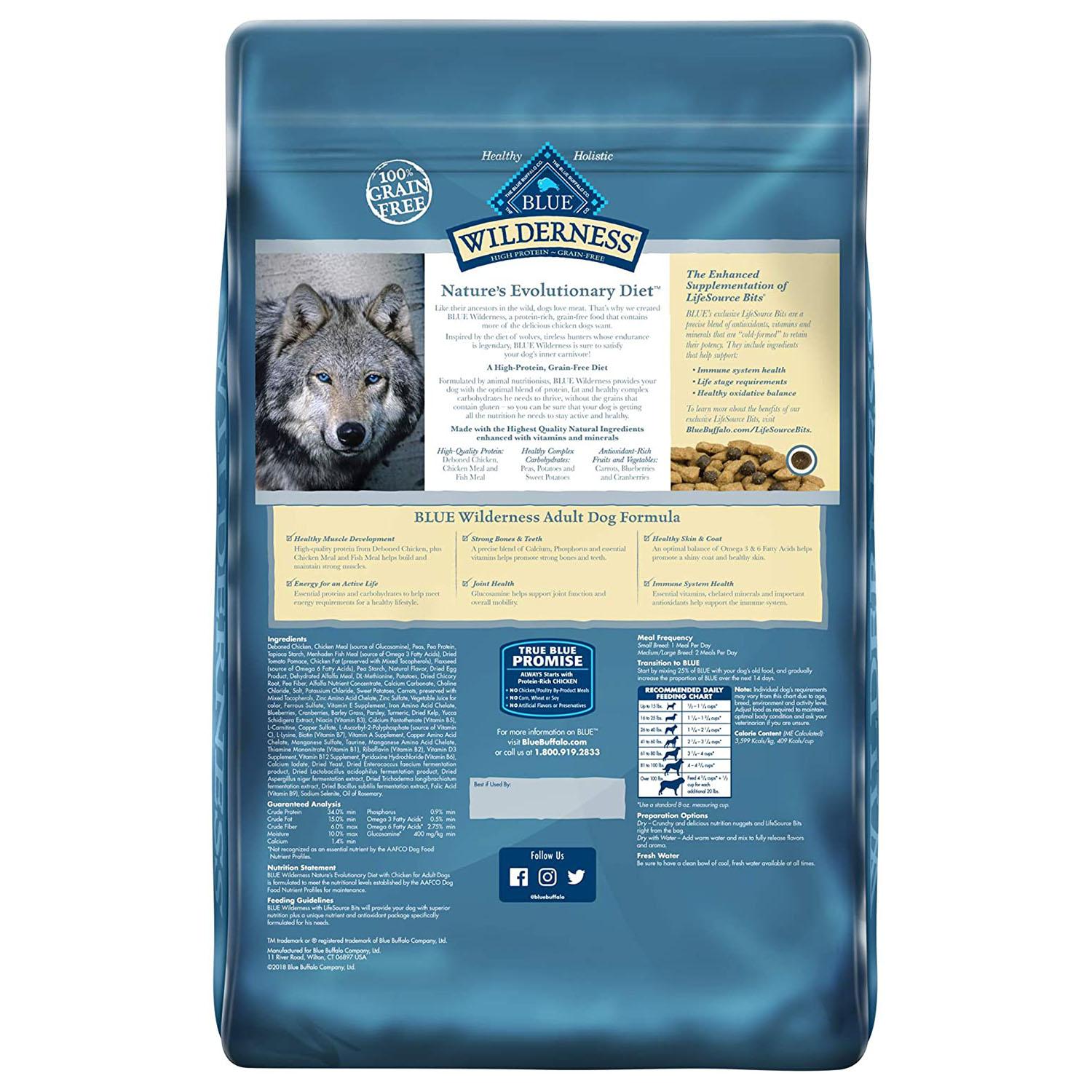 Precise grain clearance free dog food